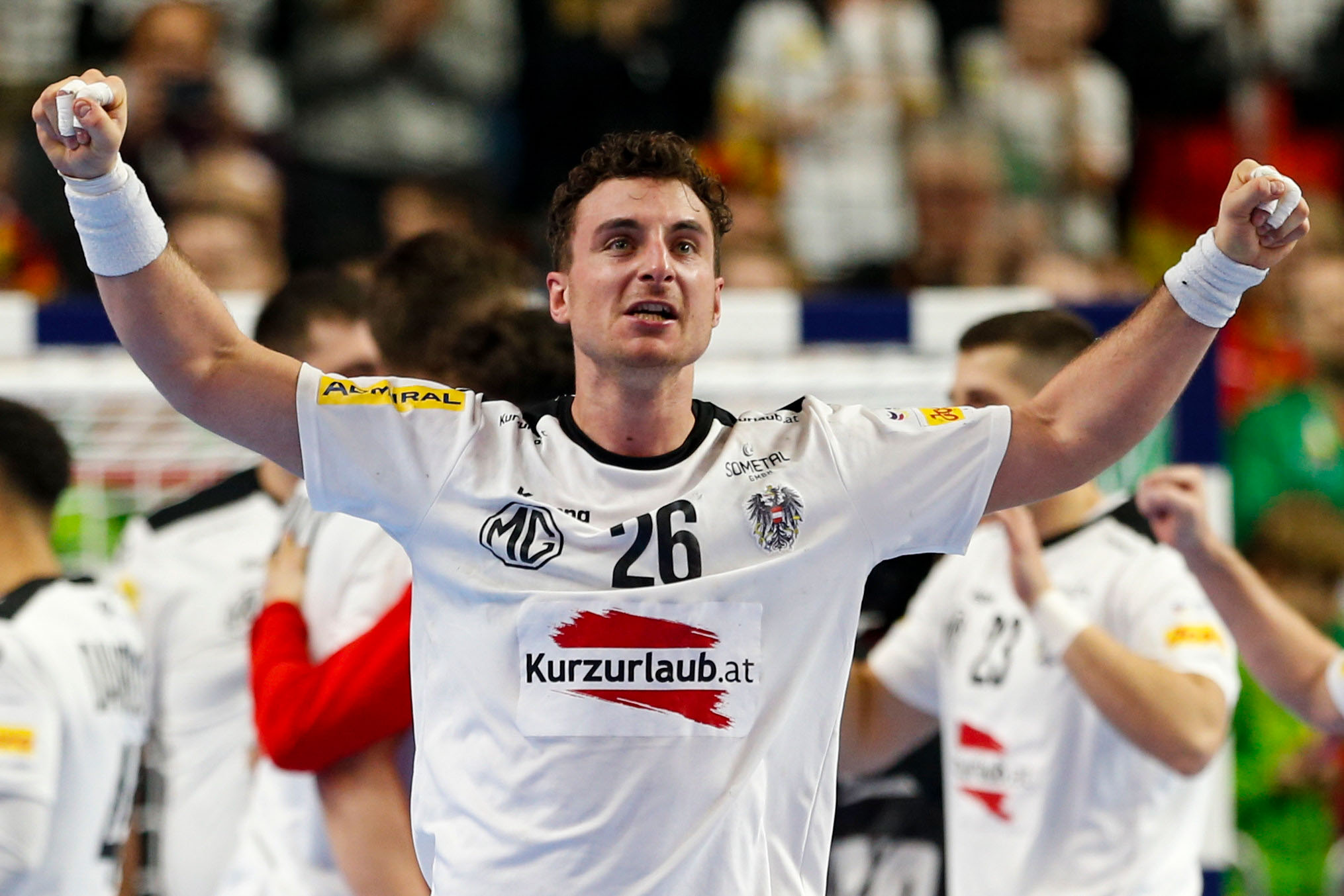 Lukas Herburger beim Spiel gegen Ungarn. Lukas Herburger beim Spiel gegen Ungarn.