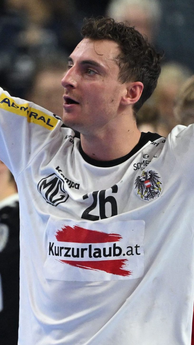 Der Bregenzer Lukas Herburger hatte mit dem ÖHB-Team gegen Ungarn allen Grund zum Jubeln.