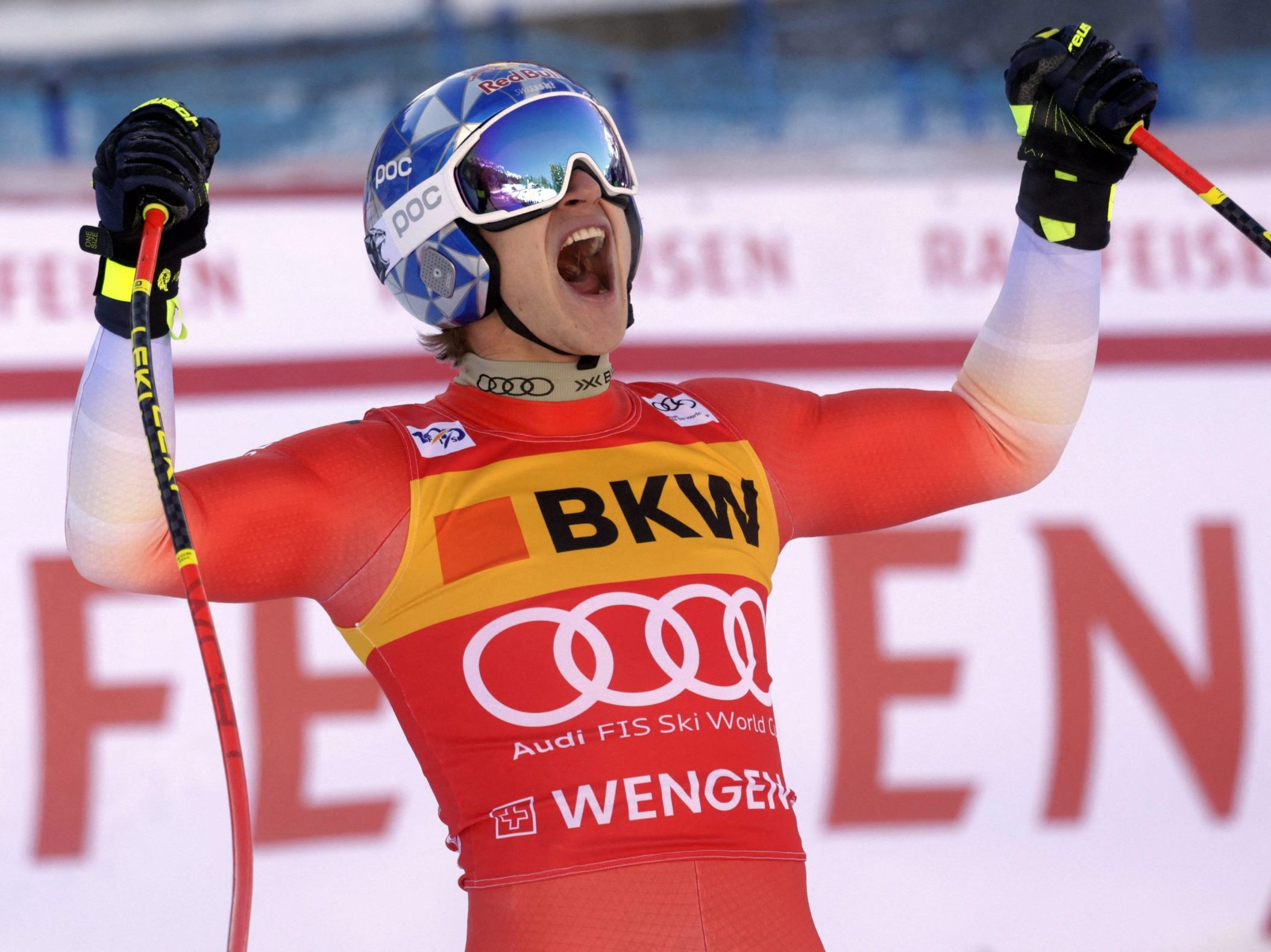 Odermatt gewinnt in Wengen - Erster Abfahrtssieg im Weltcup. Odermatt gewinnt in Wengen - Erster Abfahrtssieg im Weltcup.