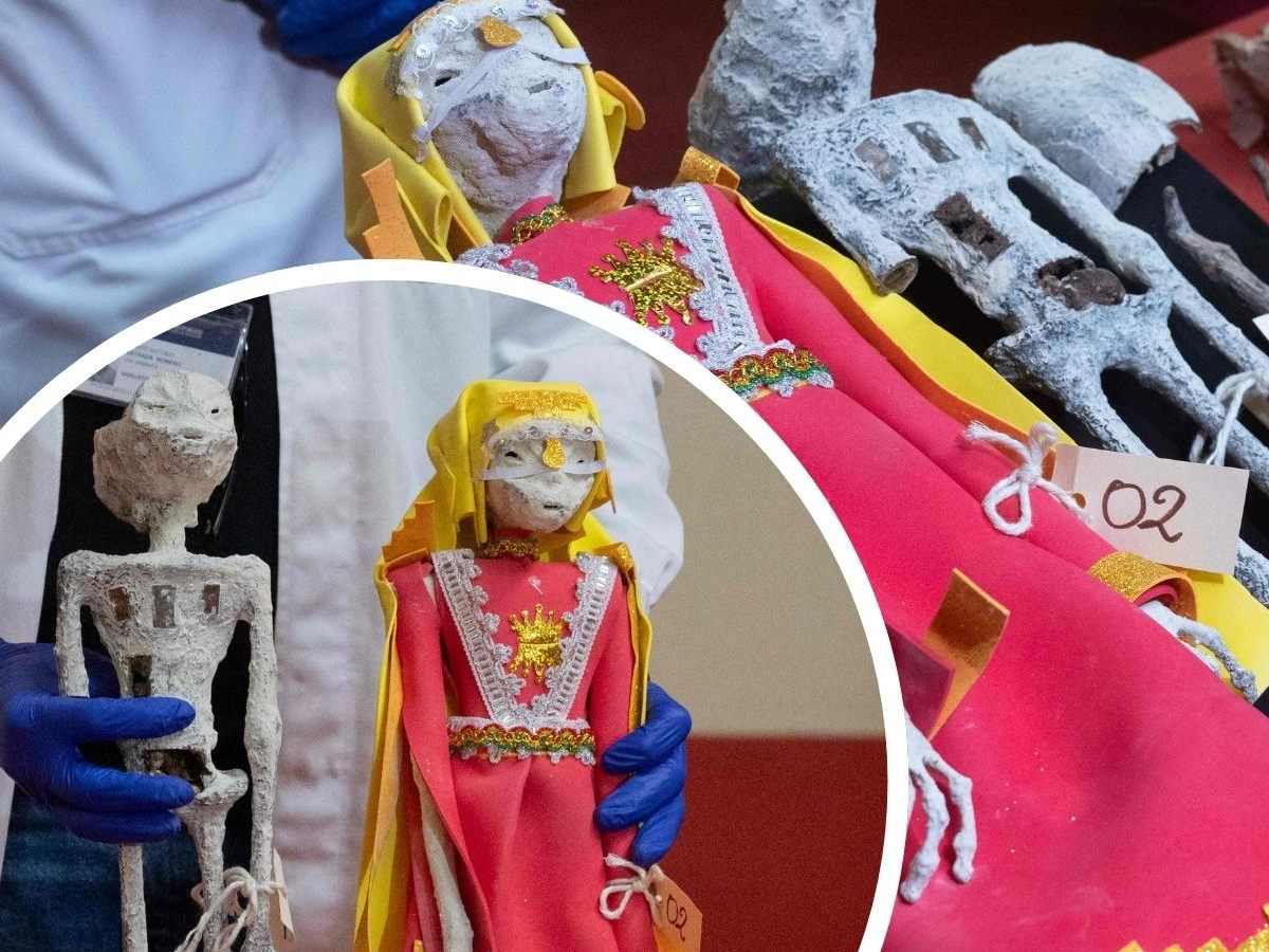 In Peru wurden die mutmaßlichen Aliens entlarvt. In Peru wurden die mutmaßlichen Aliens entlarvt.