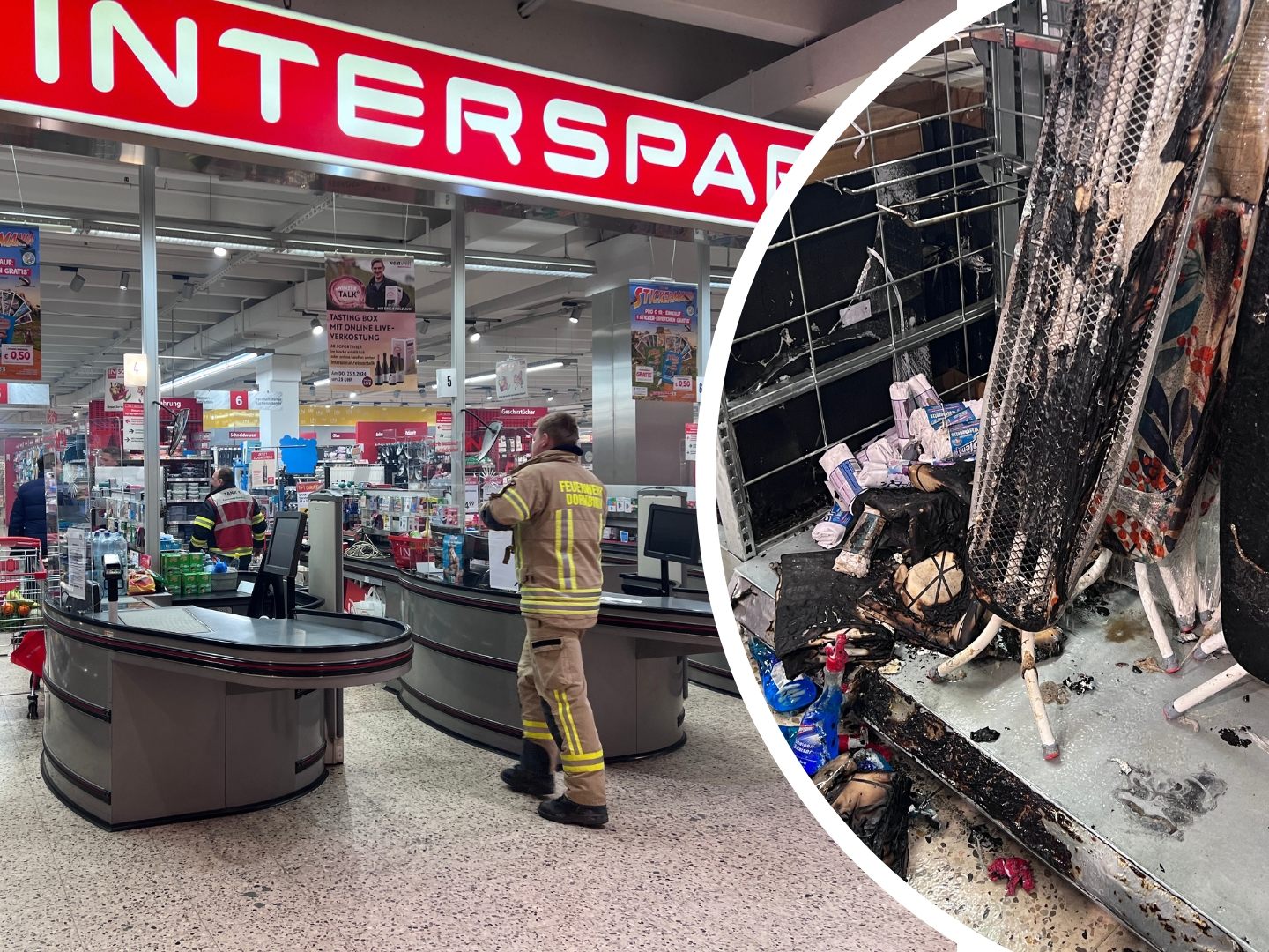 Großeinsatz im Messepark. Großeinsatz im Messepark.