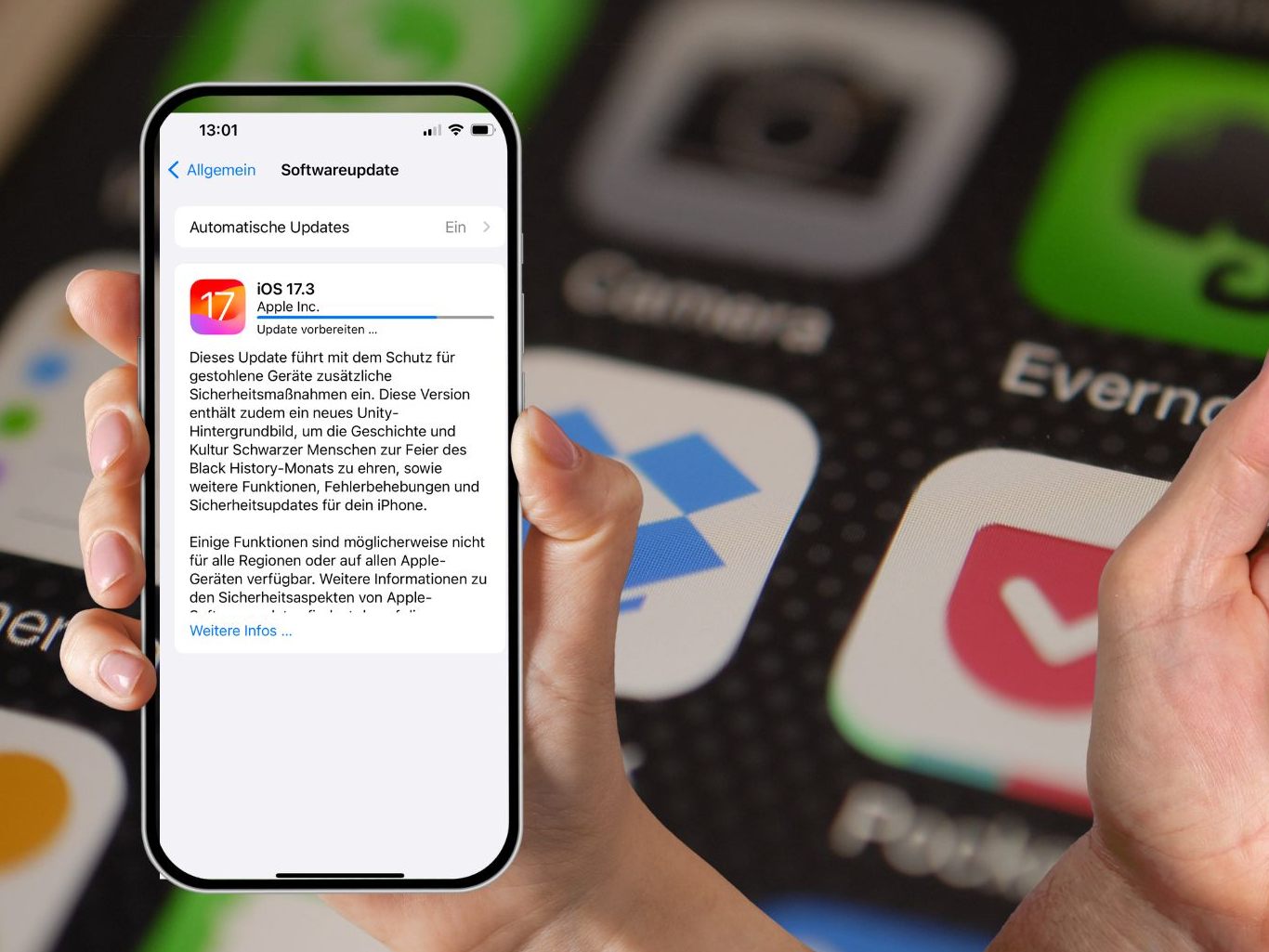 Apple führt mit iOS 17.3 Update einen innovativen Diebstahlschutz für iPhones ein, um Nutzerdaten und Finanzen zu sichern. Apple führt mit iOS 17.3 Update einen innovativen Diebstahlschutz für iPhones ein, um Nutzerdaten und Finanzen zu sichern.