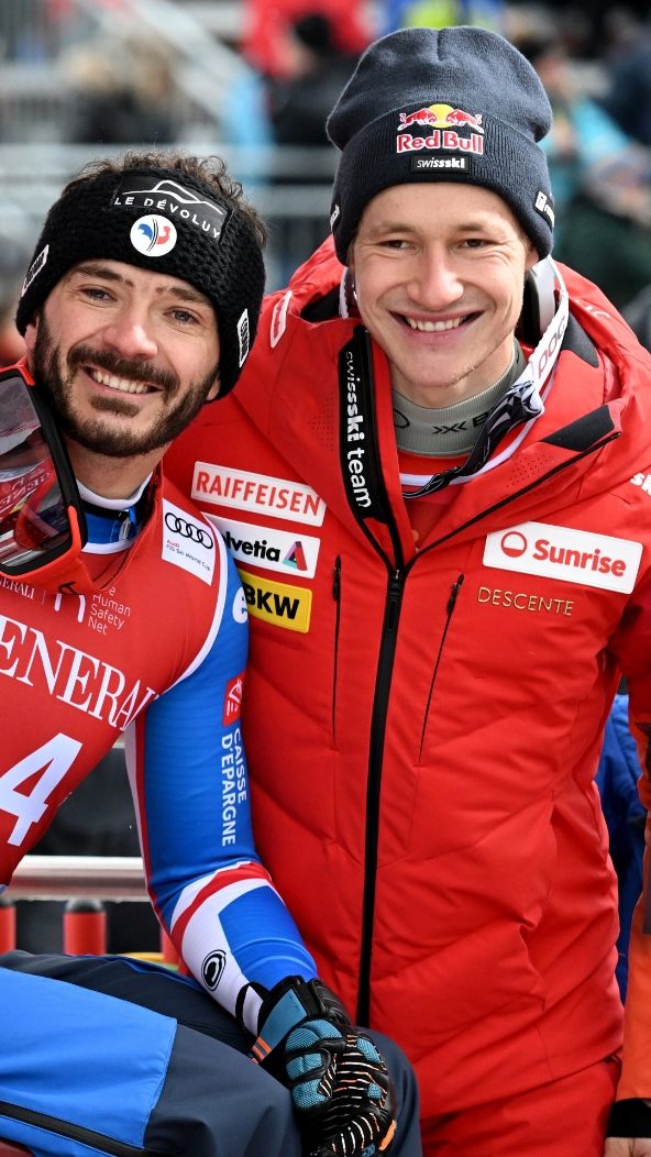 Cyprien Sarrazin und Marco Odermatt feierten ausgelassen im "The Londoner".