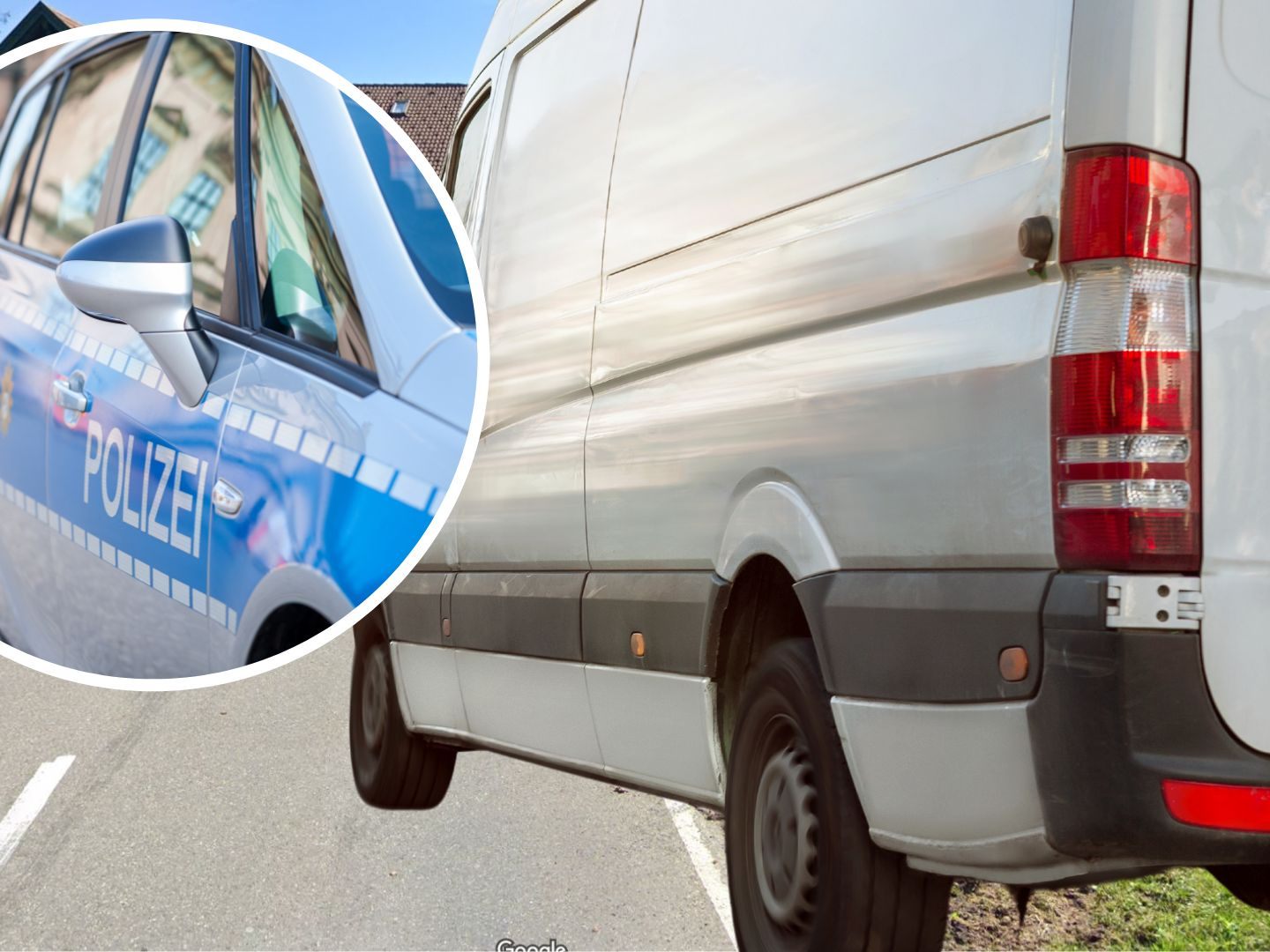 12 Personen im Kleintransporter