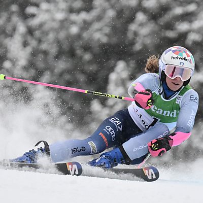 Marta Bassino stand in dieser Saison noch nicht auf dem Podest