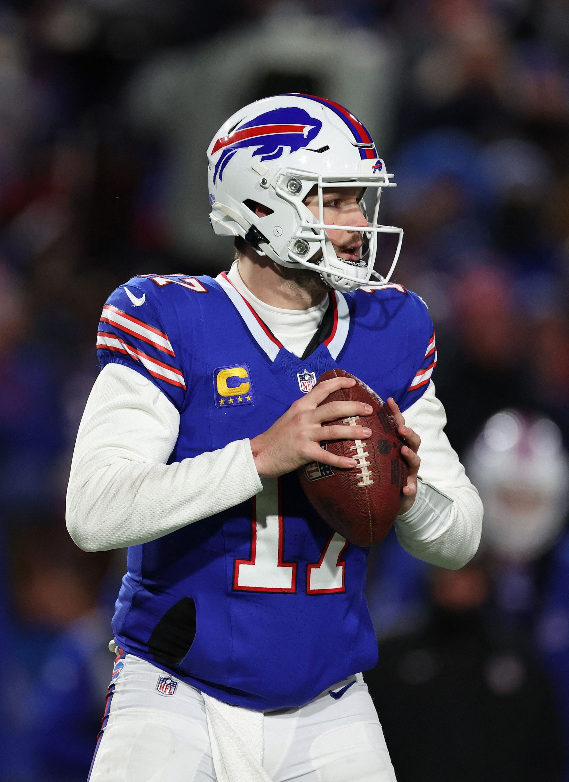 Josh Allen #17 der Buffalo Bills im Einsatz gegen die Kansas City Chiefs.