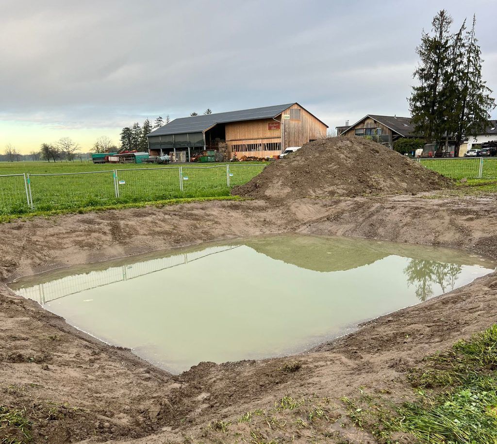 Ein Versuchssee soll ausloten, ob an dieser Stelle ein Badesee möglich ist. Ein Versuchssee soll ausloten, ob an dieser Stelle ein Badesee möglich ist.