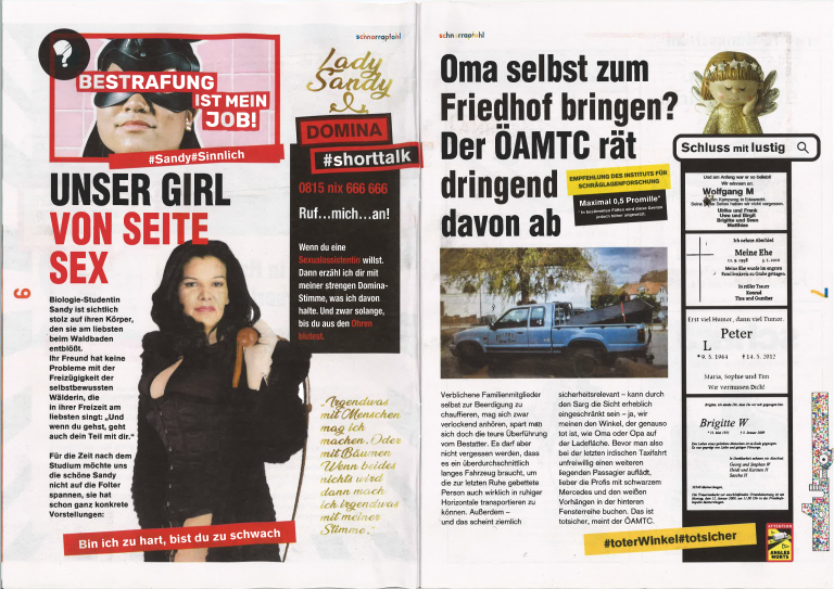 Sandra Schoch wurde im "Schnorrapfohl" als Domina dargestellt.