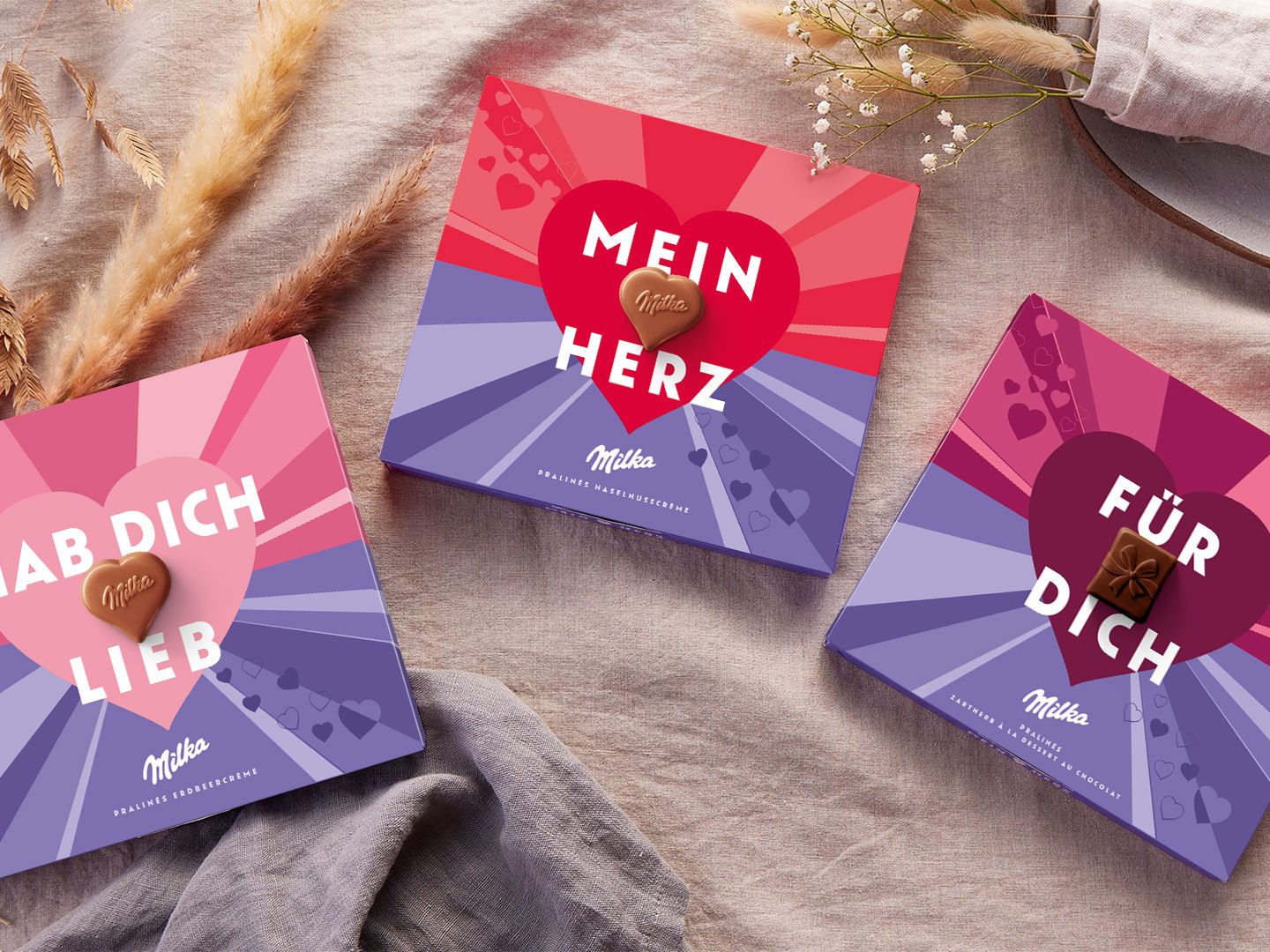Zarte Milka-Pakete zum Valentinstag gewinnen. Zarte Milka-Pakete zum Valentinstag gewinnen.