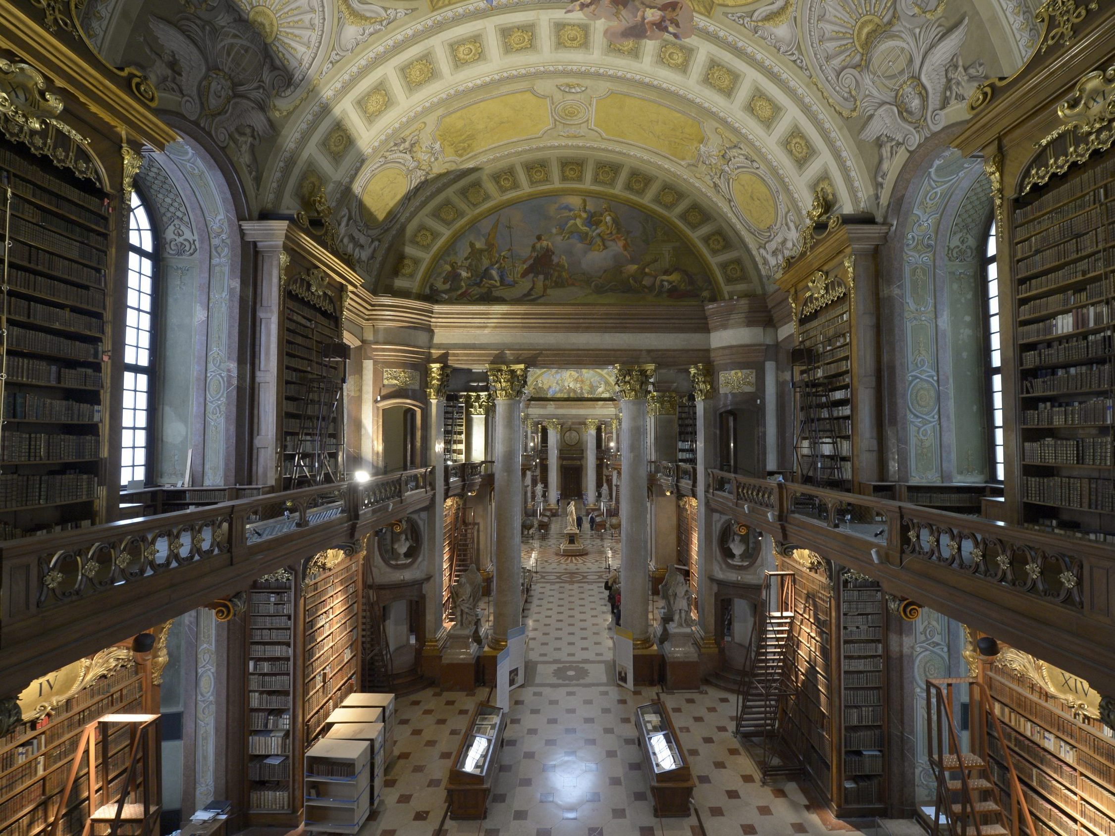 Am 17. Februar kommen Jahreskarten-Besitzer gratis in den Prunksaal der Nationalbibliothek.