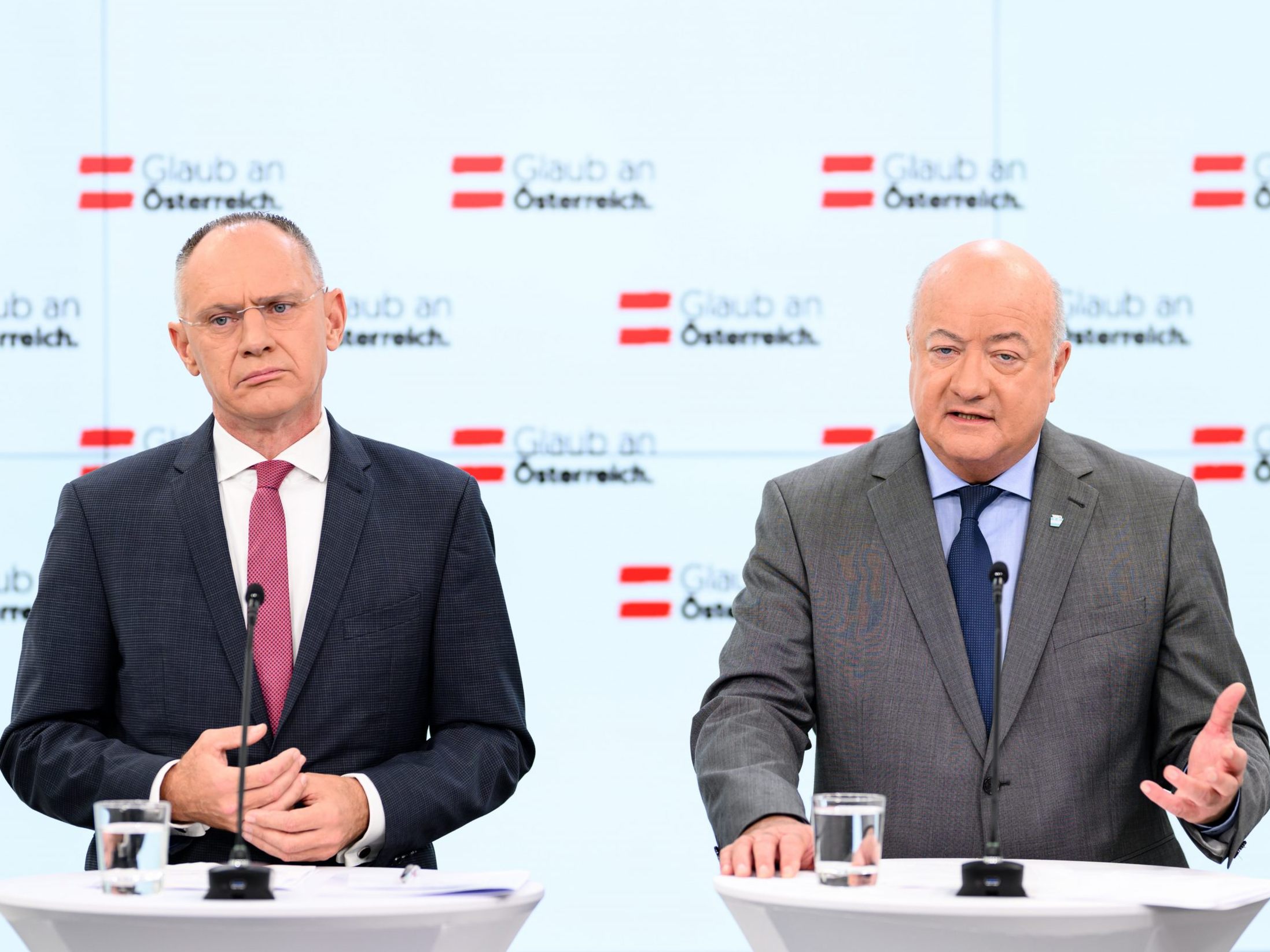 Karner und Stocker planen eine PK zu Asyl und Migration. Karner und Stocker planen eine PK zu Asyl und Migration.