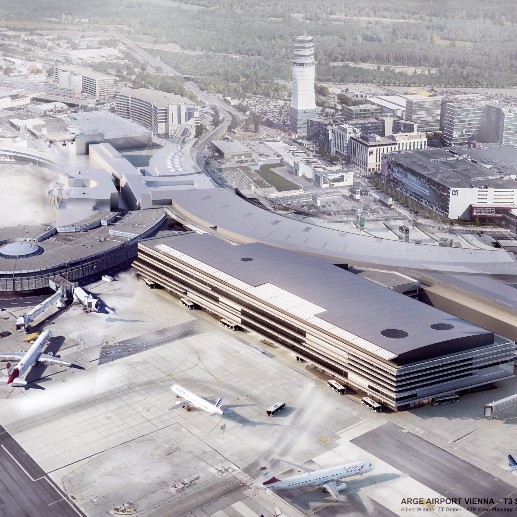 Der Flughafen Wien erweitert das Terminal 3.