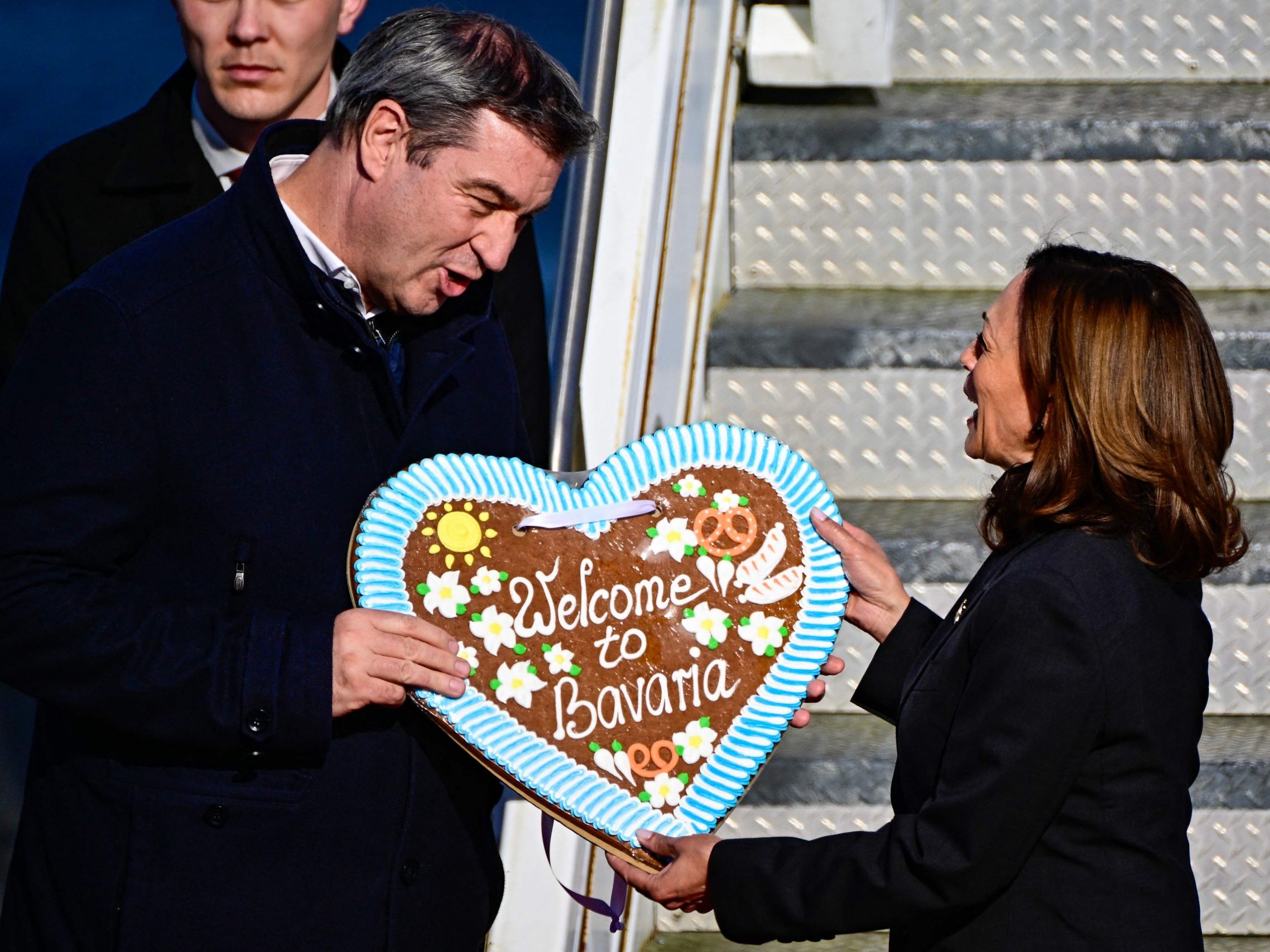 Kamala Harris in München eingetroffen