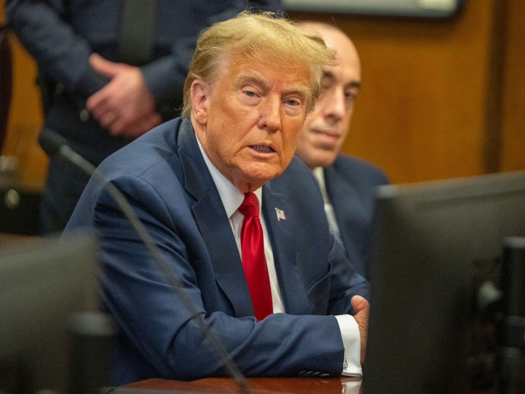 Ein New Yorker Richter machte den Weg frei für den Schweigegeld-Prozess gegen Trump. Ein New Yorker Richter machte den Weg frei für den Schweigegeld-Prozess gegen Trump.
