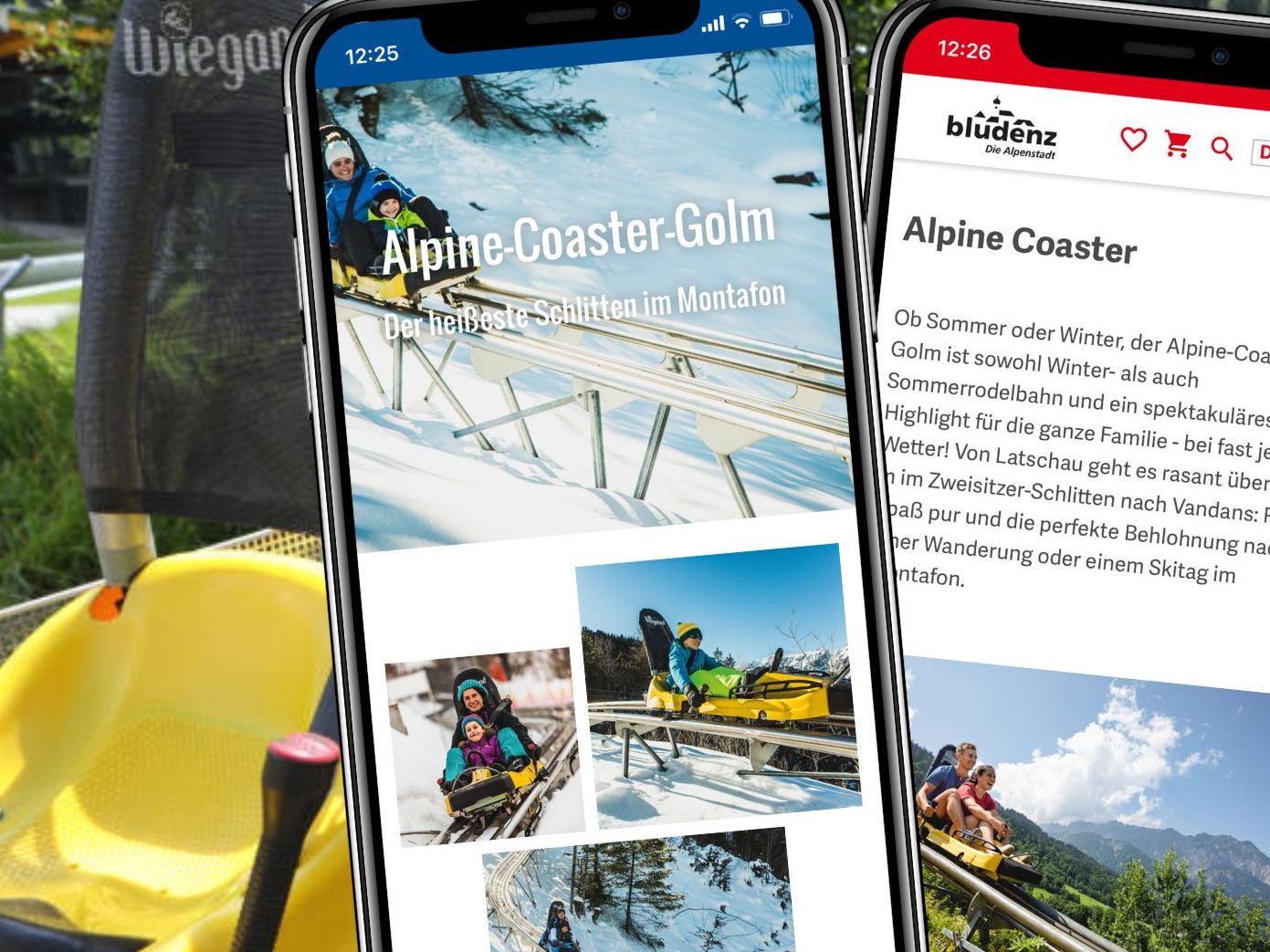 Die Allwetterrodelbahn fährt mit bis zu 40 km/h von Latschau über 2.600 m nach Vandans.