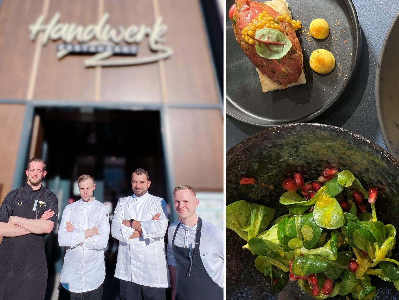 Das Wiener Restaurant "Handwerk" hat seine neuen Küchenchefs und ihre Kreationen vorgestellt.