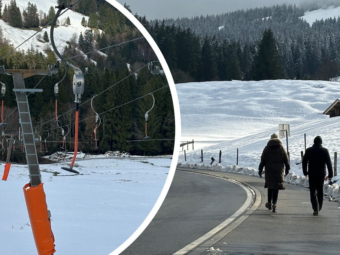 Am Bödele gibt es jetzt wieder etwas Neuschnee.
