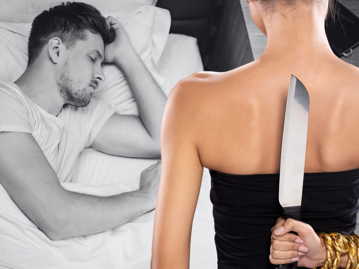 Frau schneidet Partner Penis ab (Symbolbild)