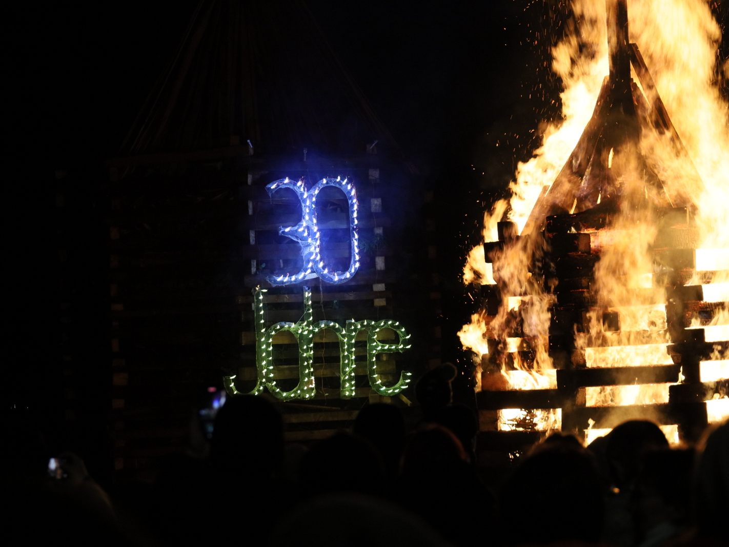 Funken, Feuerwerk und 30 Jahr-Feier