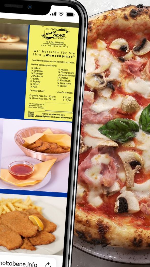 Gäste können aus verschiedenen Zutaten wählen und so ihre persönliche Wunschpizza zusammenstellen.