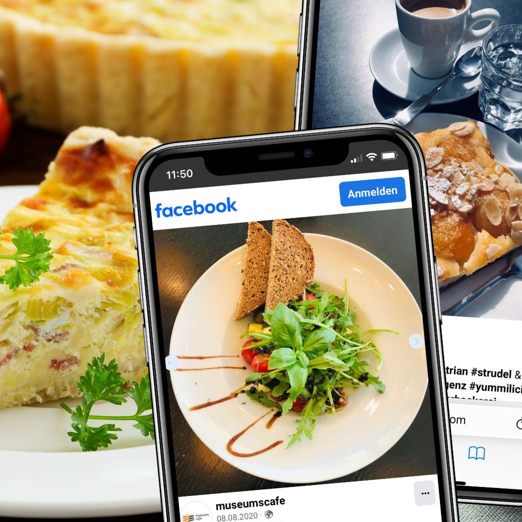 Neben einer breiten Auswahl an Getränken gibt es eine kleine, aber feine Auswahl an Speisen.