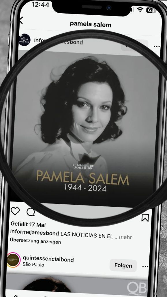 Die britische Schauspielerin Pamela Salem, berühmt für ihre Darstellung der Miss Moneypenny im James-Bond-Film „Sag niemals nie“ sowie für ihre Mitwirkung in der Hörspielreihe „Doctor Who“, ist im Alter von 80 Jahren verstorben.