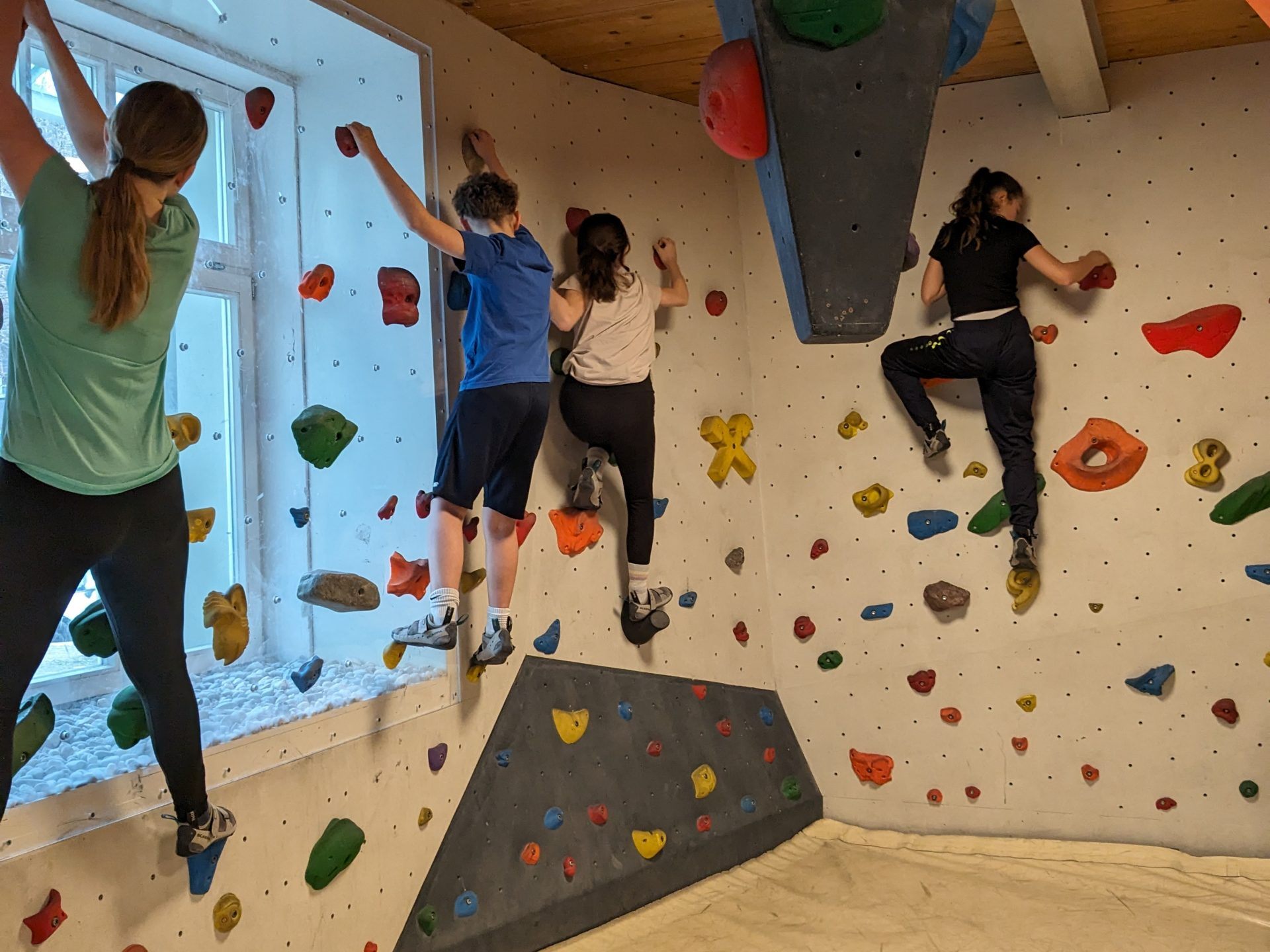 Ausflug in die Boulderhalle