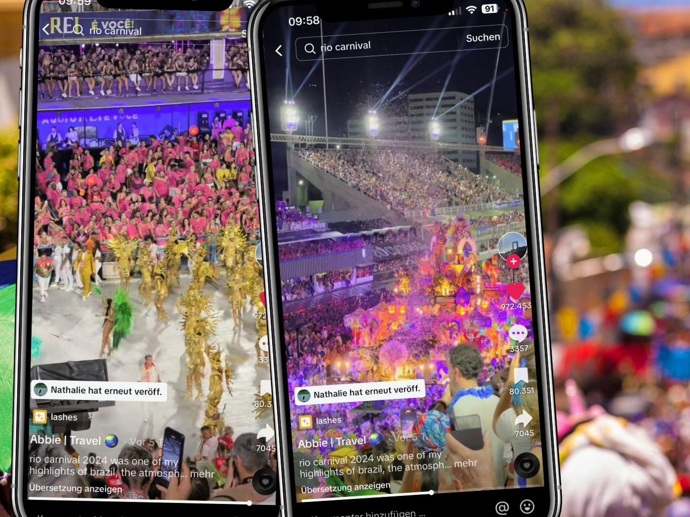Der Karneval in Brasilien ist weltweit bekannt für seine explosive Mischung aus Musik, Tanz und farbenfrohen Kostümen. Der Karneval in Brasilien ist weltweit bekannt für seine explosive Mischung aus Musik, Tanz und farbenfrohen Kostümen.