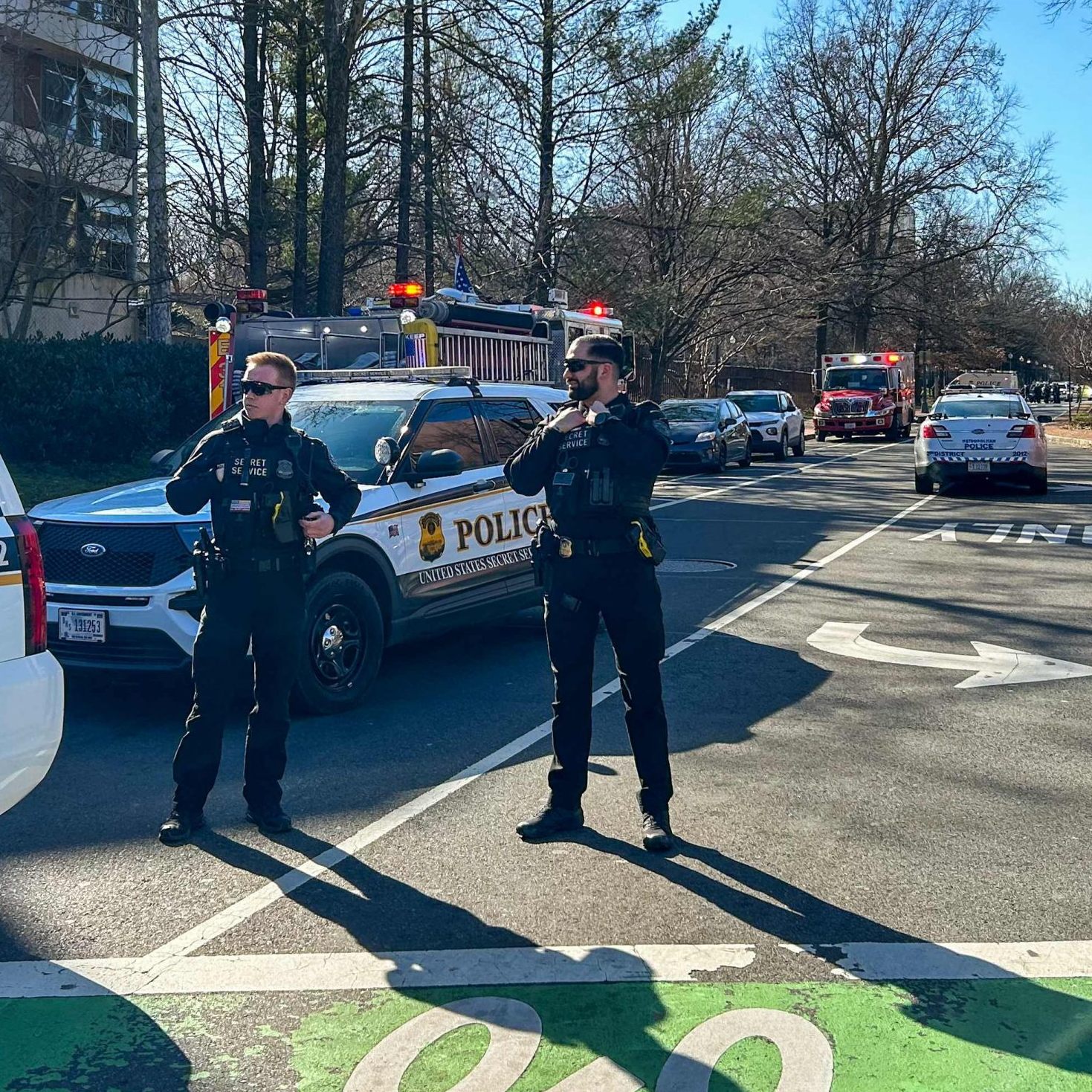 Der Zustand des Mannes ist kritisch - Der Secret Service (Bild) riegelte den Tatort ab.