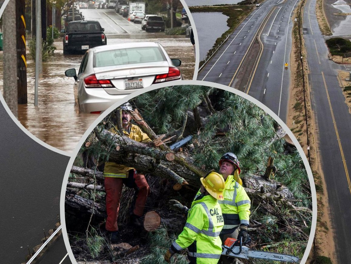 Kalifornien erlebt derzeit die dramatischen Auswirkungen eines schweren Unwetters, das den US-Bundesstaat mit Überschwemmungen, Stromausfällen und weitreichenden Verkehrsbehinderungen heimsucht. Kalifornien erlebt derzeit die dramatischen Auswirkungen eines schweren Unwetters, das den US-Bundesstaat mit Überschwemmungen, Stromausfällen und weitreichenden Verkehrsbehinderungen heimsucht.
