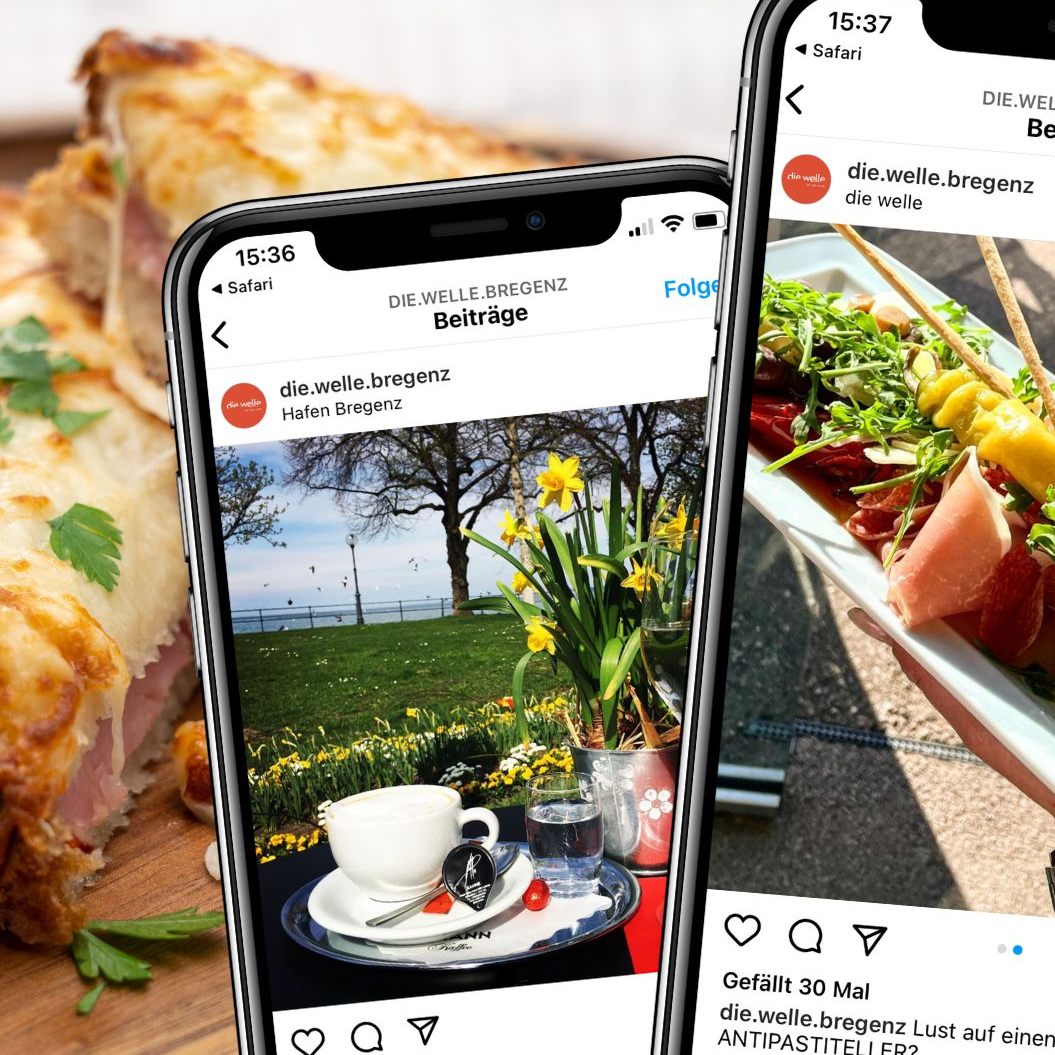 Im Café lässt sich mit Blick auf den Bodensee schlemmen.