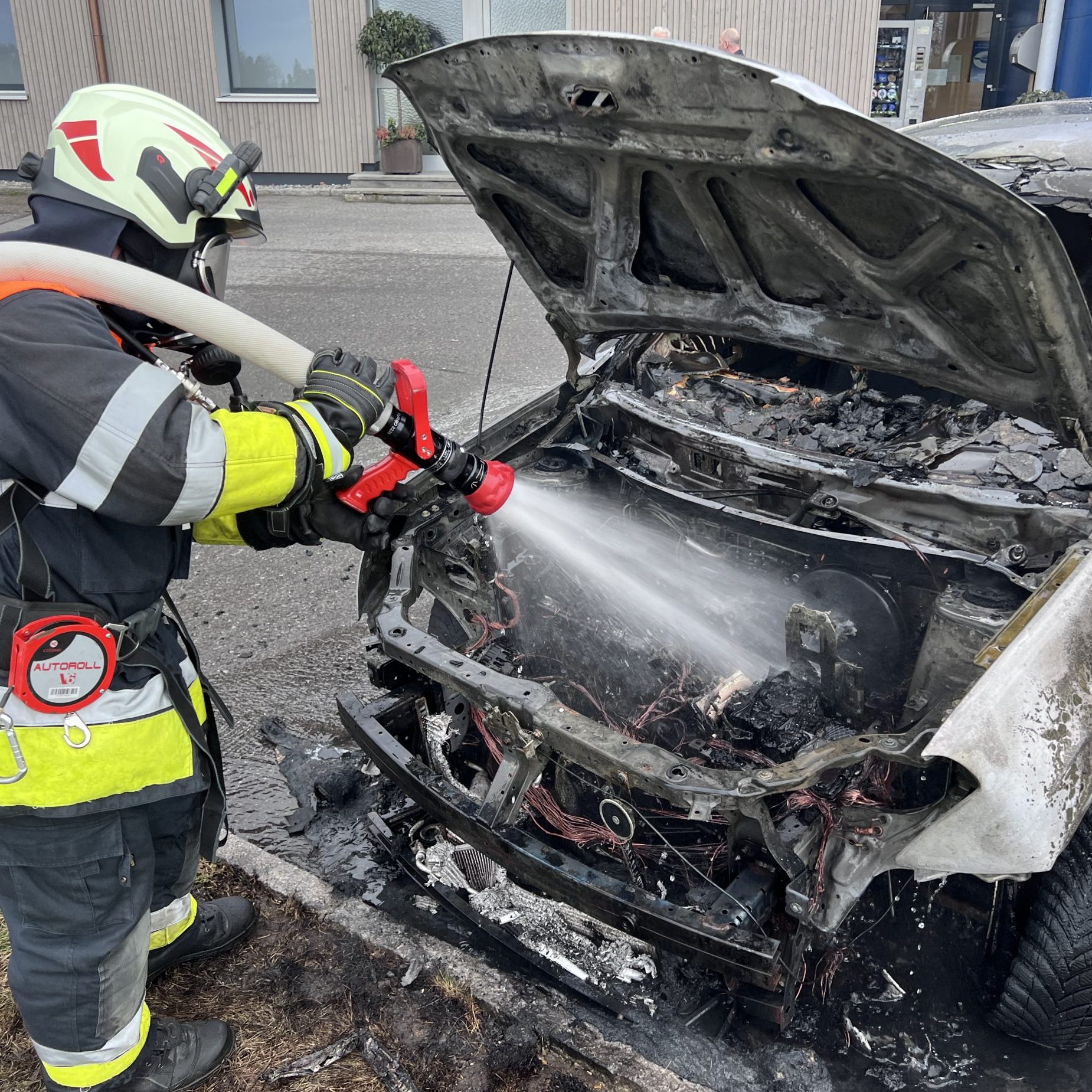 Das Fahrzeug war nicht mehr zu retten.