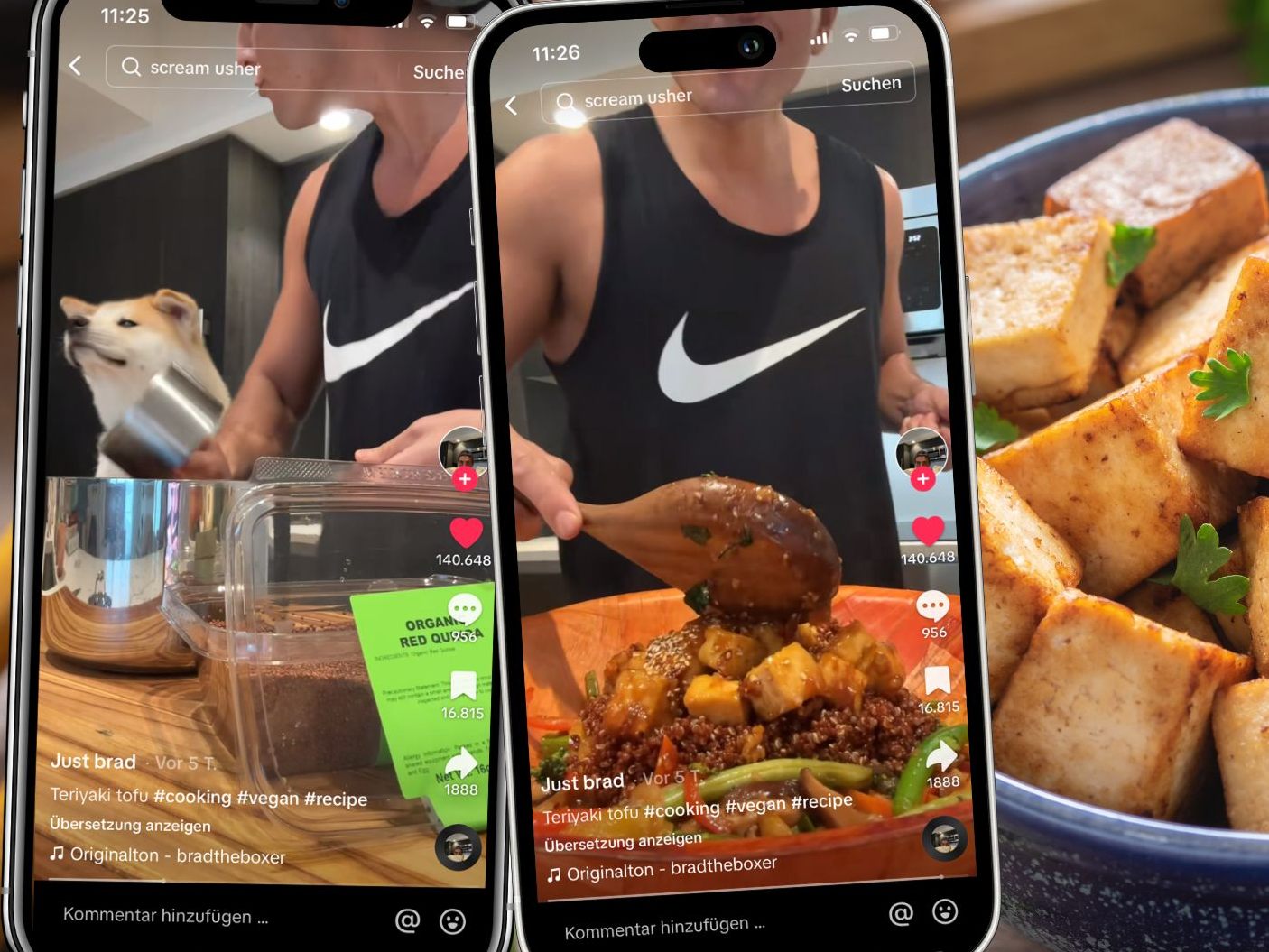 In einem erfrischend unterhaltsamen Video, das schnell die Herzen von Zuschauern weltweit erobert, zeigt ein Mann, wie die Zubereitung von Teriyaki Tofu zu einem unvergesslichen Erlebnis werden kann. In einem erfrischend unterhaltsamen Video, das schnell die Herzen von Zuschauern weltweit erobert, zeigt ein Mann, wie die Zubereitung von Teriyaki Tofu zu einem unvergesslichen Erlebnis werden kann.