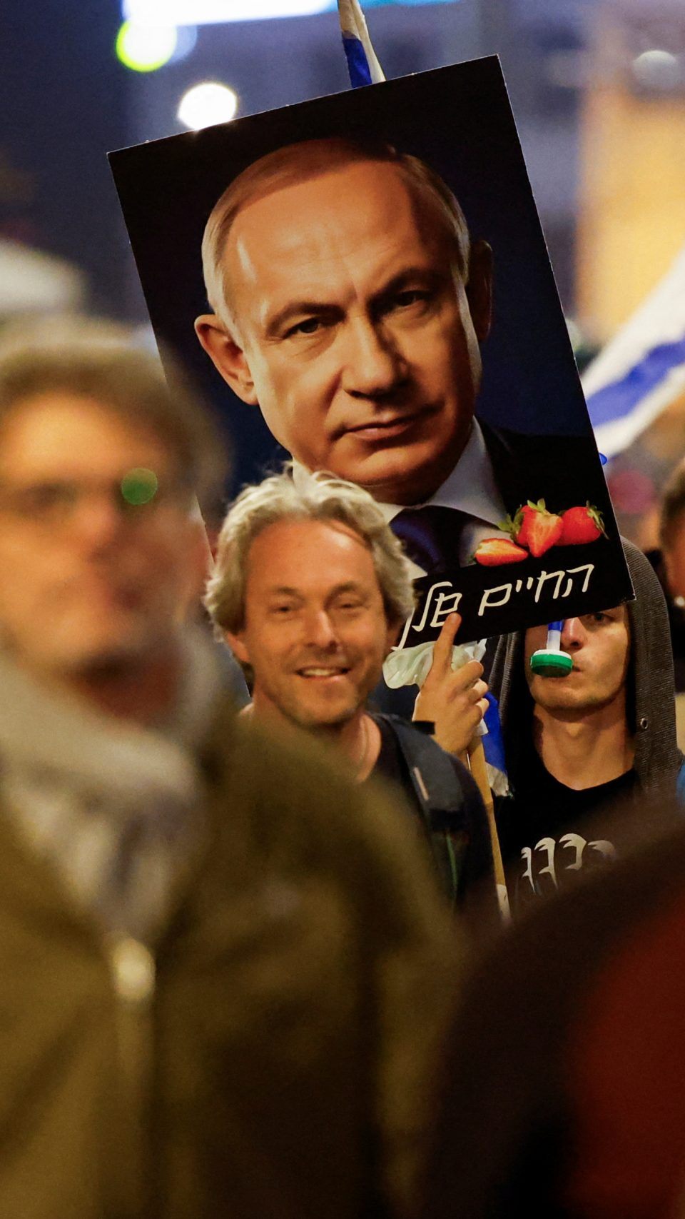 In Tel Aviv wurde am Sonntag gegen die Regierung von Netanyahu demonstriert.