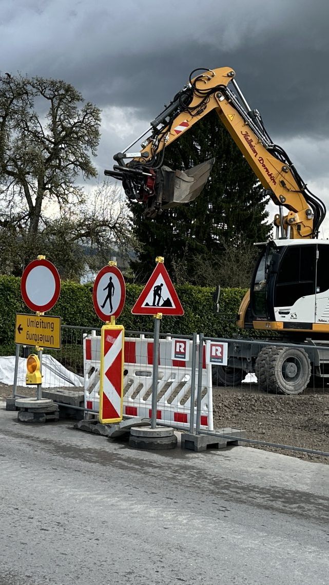 Die Unterfeldstraße ist bis Mai gesperrt.
