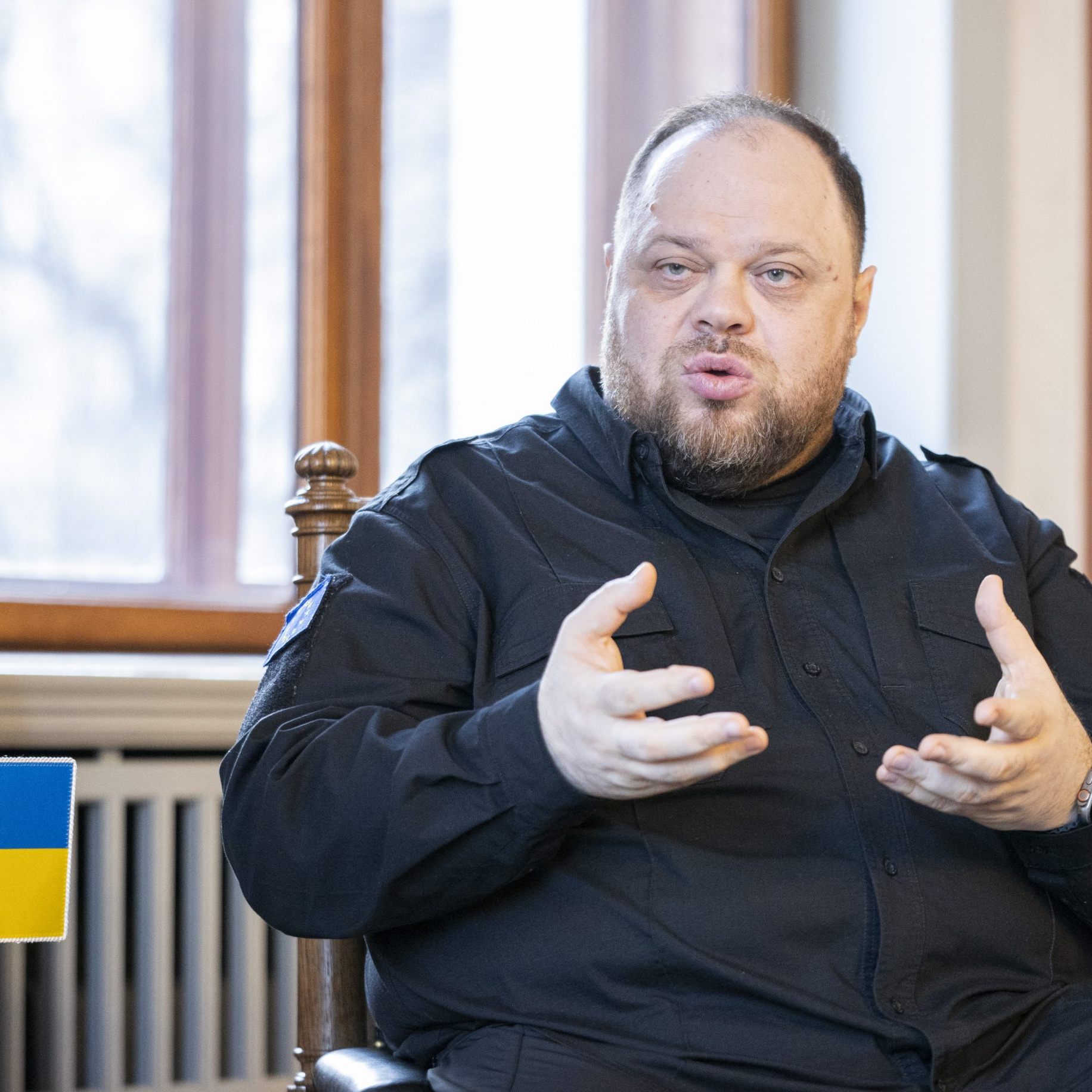 Der ukrainische Parlamentspräsident Ruslan Stefantschuk am Montag, 18. März 2024.