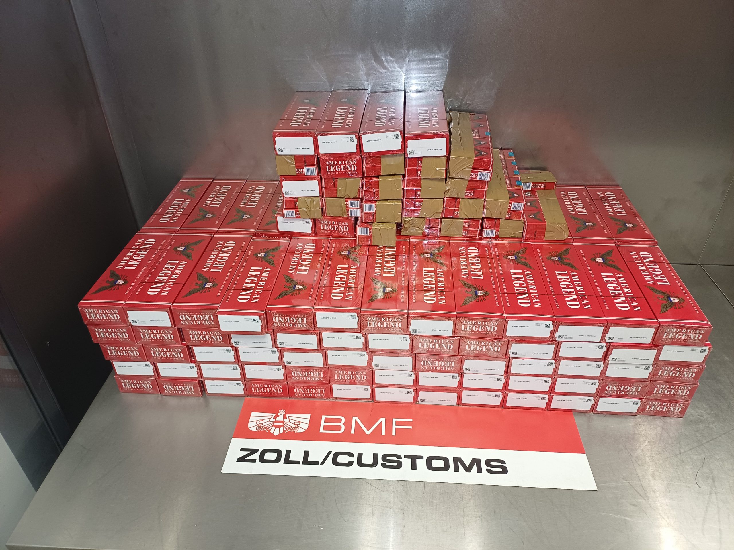 Sichergestellte Zigaretten Sichergestellte Zigaretten
