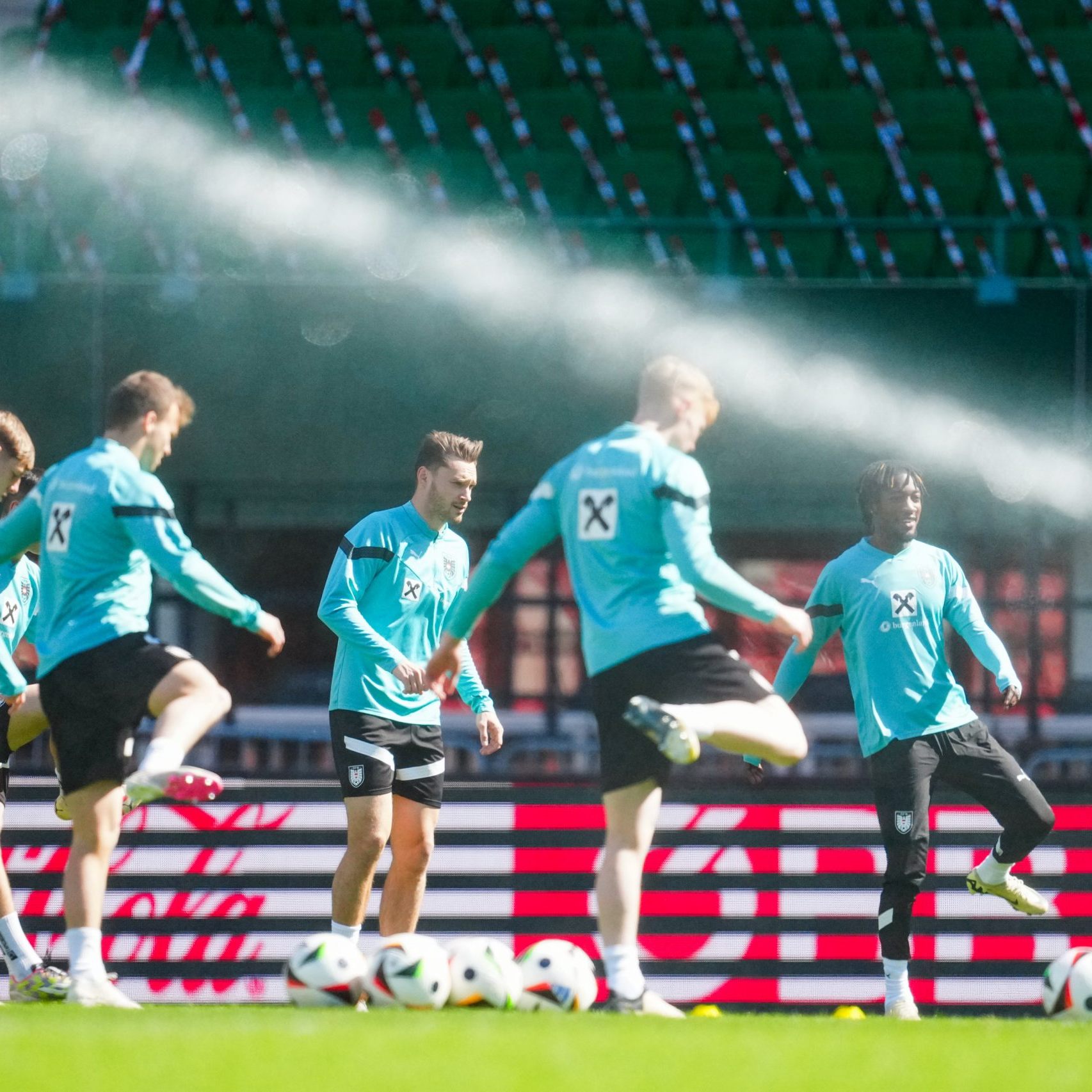Österreich-Abschlusstraining vor Spiel gegen Türkei.