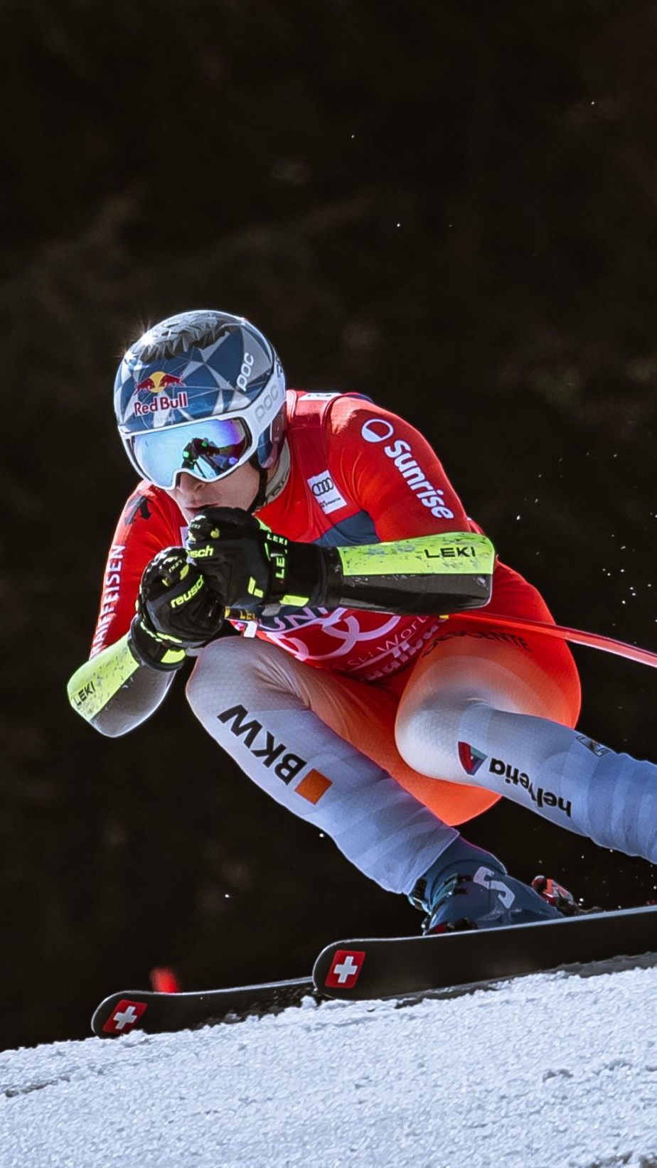 Marco Odermatt könnte sich die Abfahrtskugel sichern.