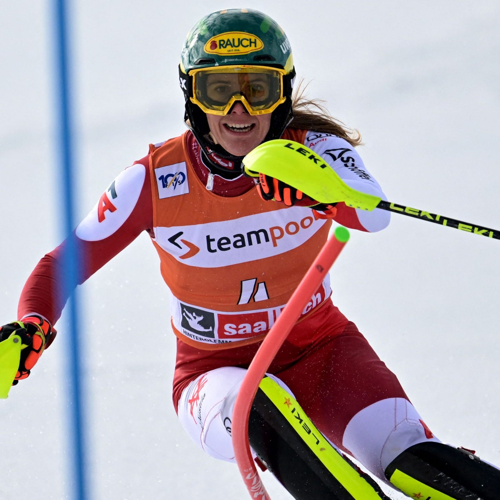 Katharina Liensberger steht zur Halbzeit auf Rang 6.