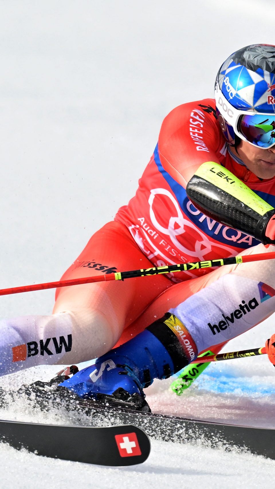 Marco Odermatt führt nach dem ersten RTL-Durchgang in Saalbach-Hinterglemm.