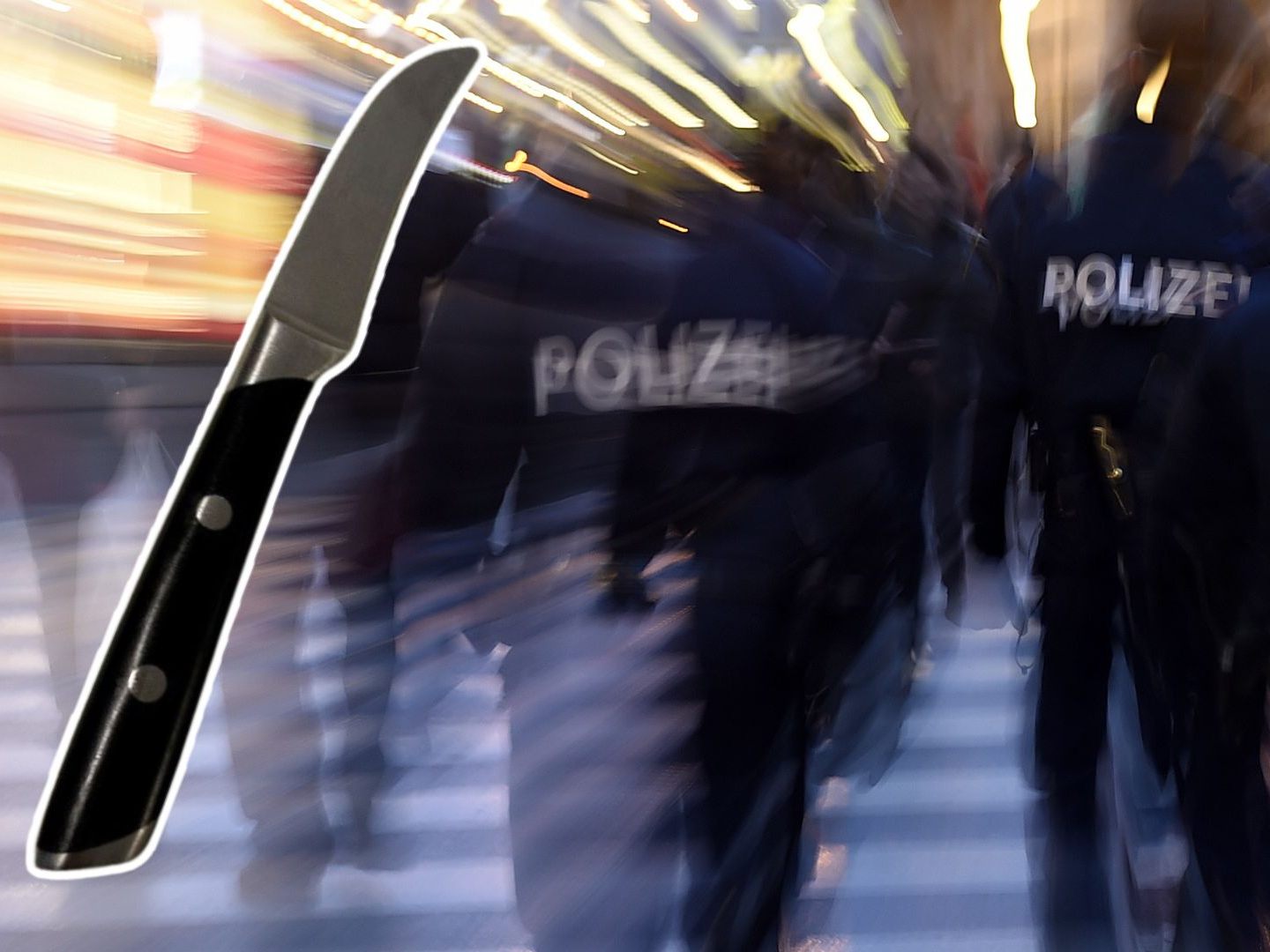In Wien-Donaustadt bedrohte ein Mann seinen Nachbarn mit einem Messer.