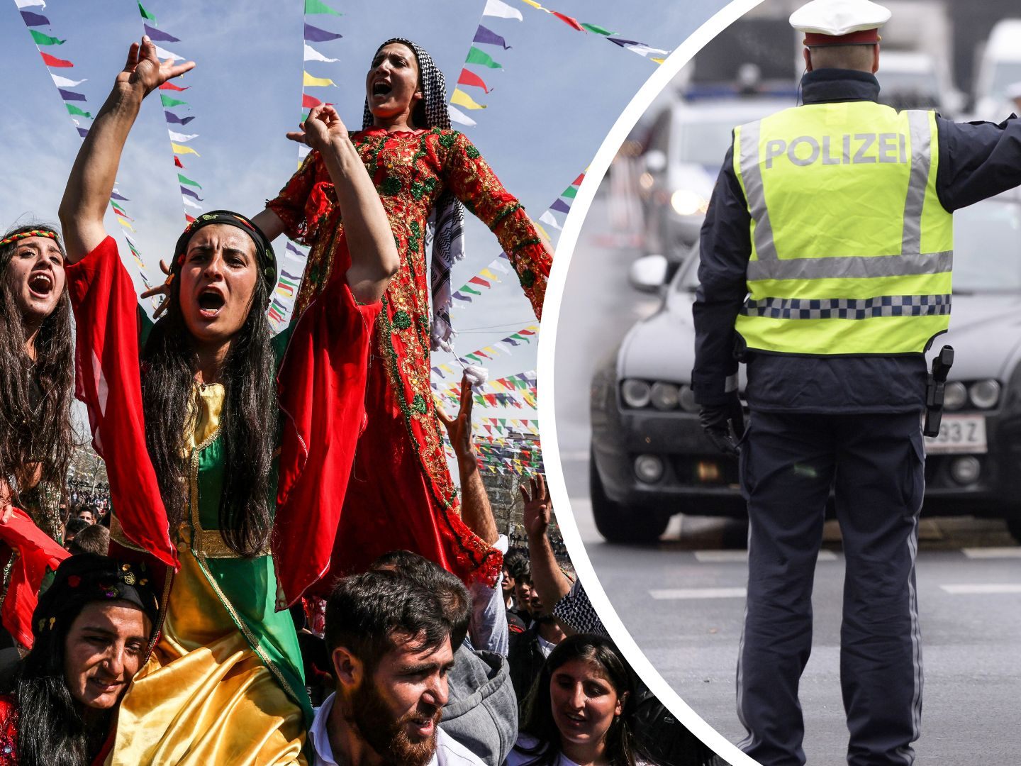 Im Zuge des kurdischen Frühlingsfests Newroz gehen in Wien wieder zahlreiche Menschen auf die Straße.