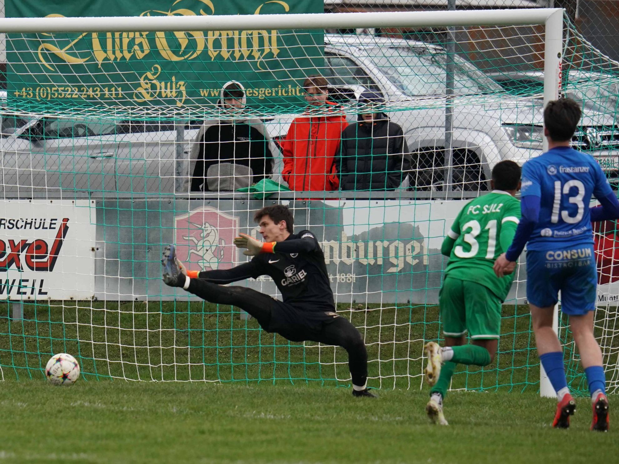 Gilclecio Dos Santos Moura beim Tor zum 2:0 gegen Göfis. Gilclecio Dos Santos Moura beim Tor zum 2:0 gegen Göfis.