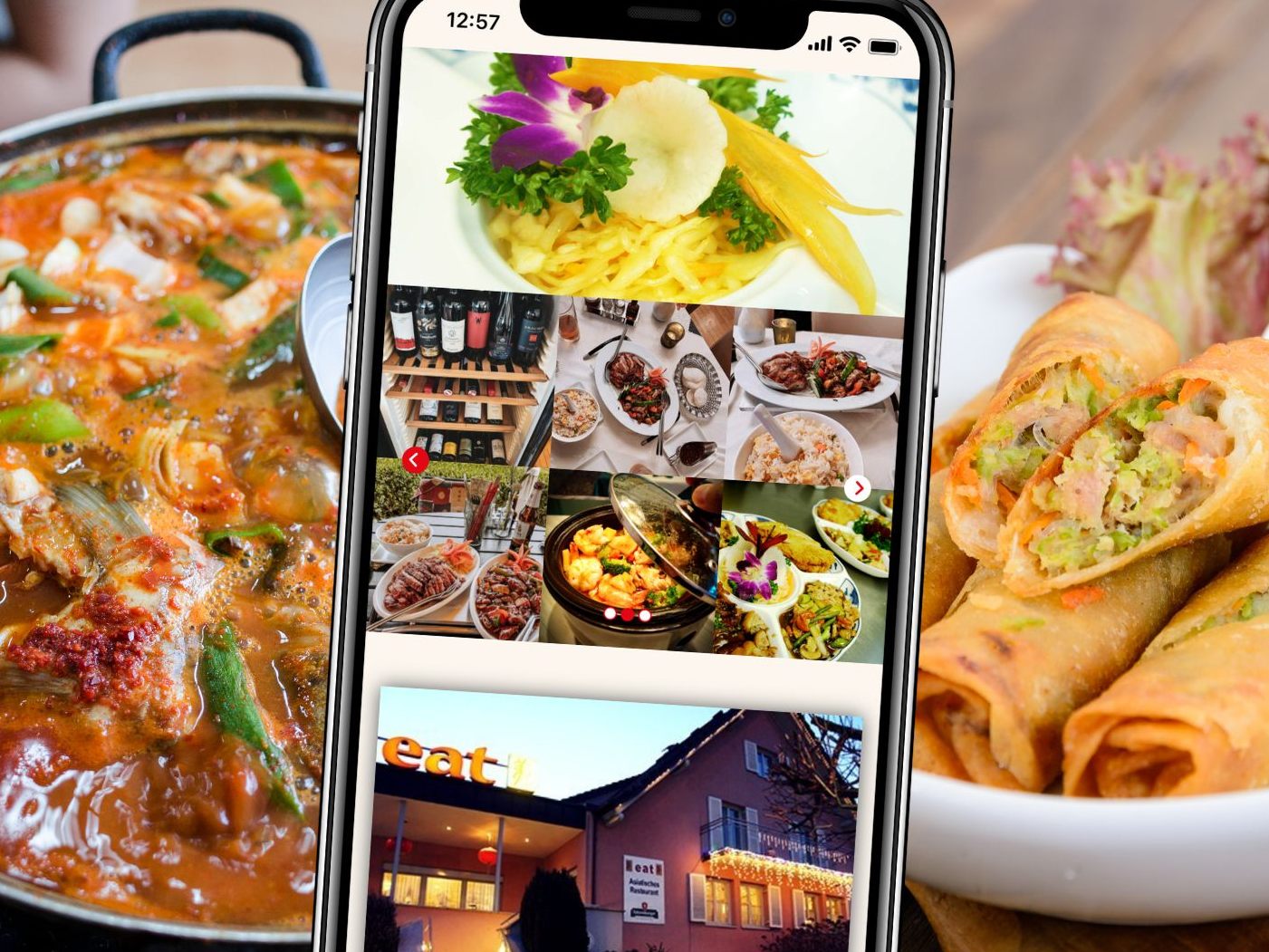Auf der Speisekarte des Restaurants stehen verschiedenste asiatische Köstlichkeiten.