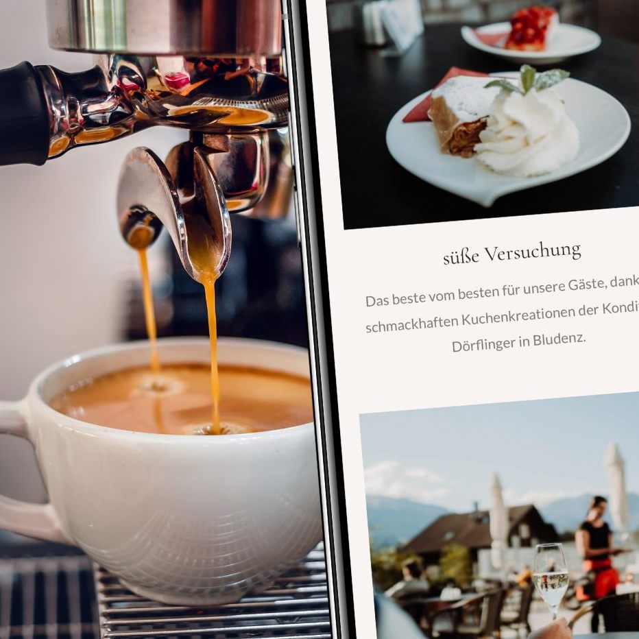 Für süße Kuchenfreuden arbeitet das Café mit der Konditorei Dörflinger in Bludenz zusammen.