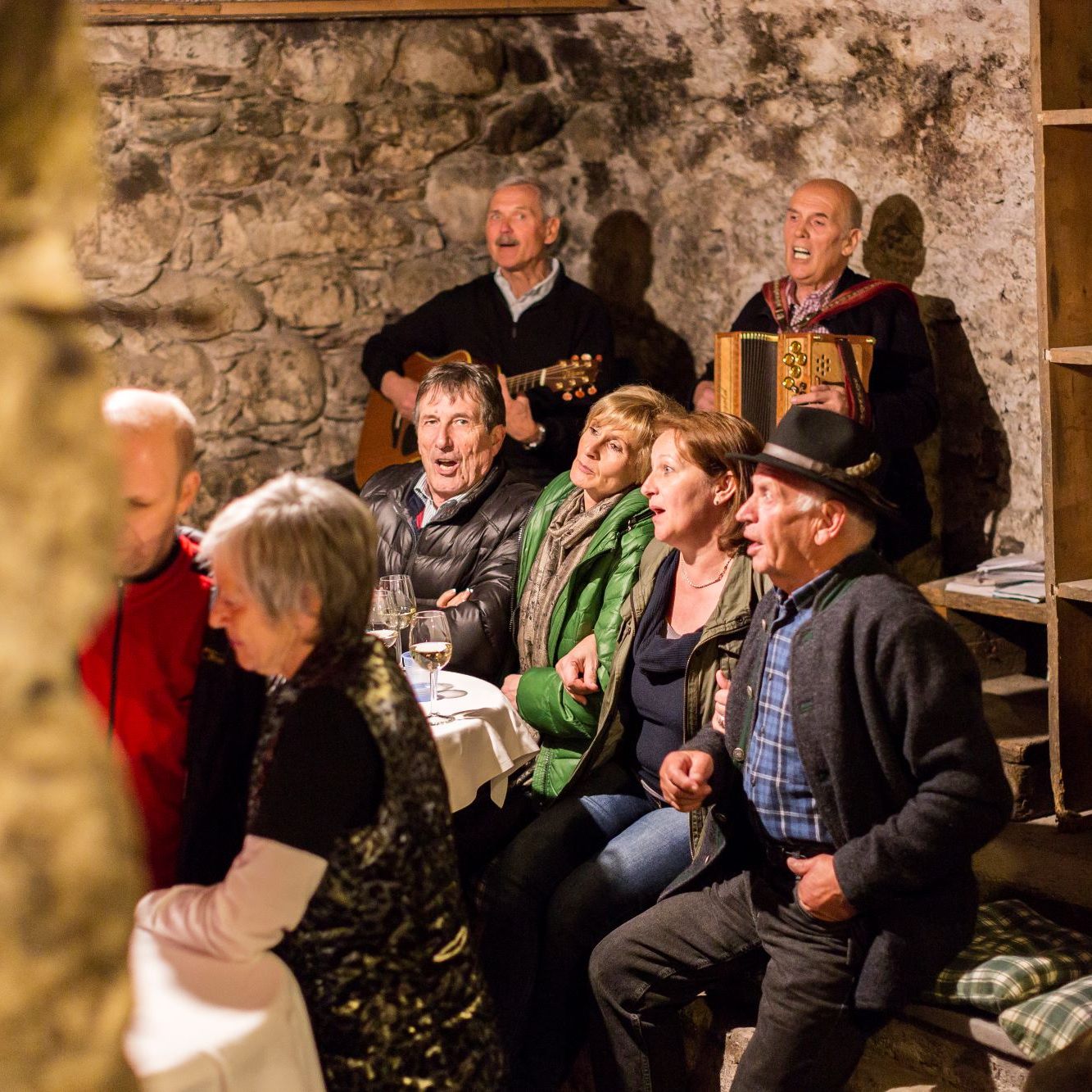 Livemusik sorgt für gute Stimmung.