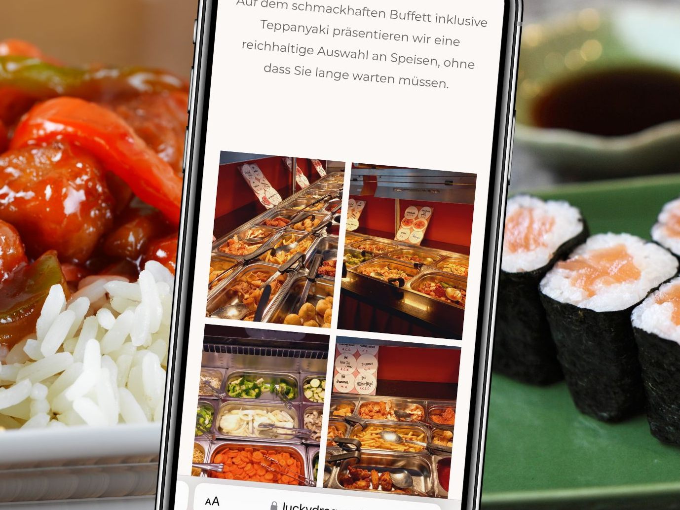 Das Restaurant bietet eine überschaubare, aber trotzdem vielfältige Speisekarte.