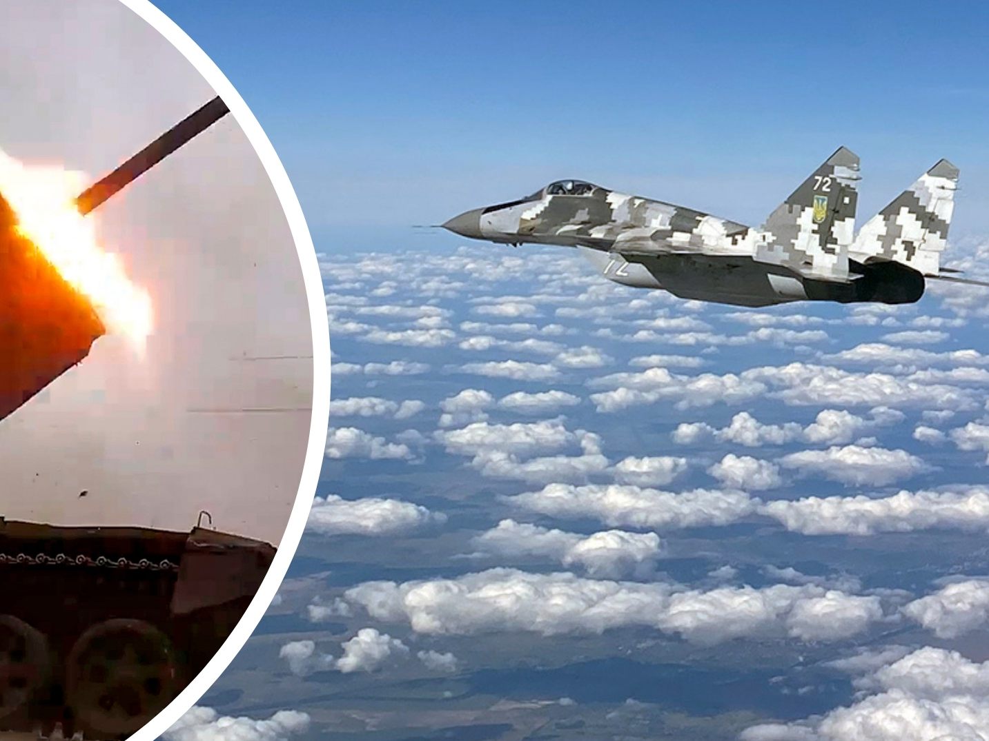 Russland meldet den Abschuss einer ukrainischen MiG-29 (Symbolbild) und die Abwehr eines massive Drohnenangriffs auf eine südrussische Stadt. Russland meldet den Abschuss einer ukrainischen MiG-29 (Symbolbild) und die Abwehr eines massive Drohnenangriffs auf eine südrussische Stadt.