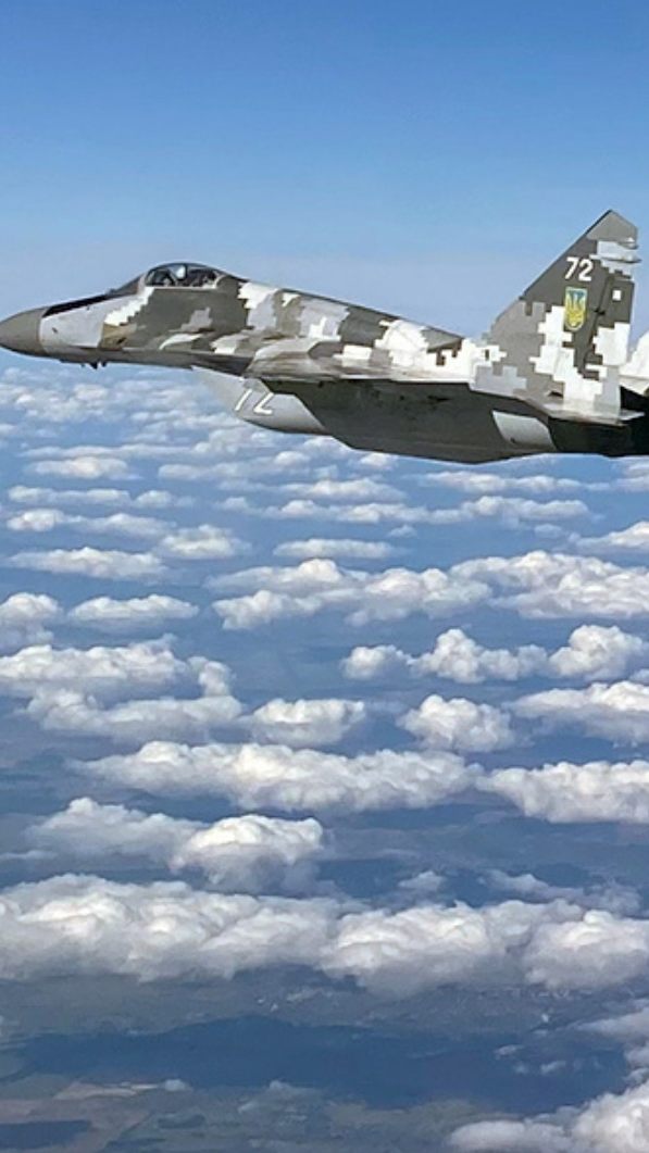 Russland meldet den Abschuss einer ukrainischen MiG-29 (Symbolbild) und die Abwehr eines massive Drohnenangriffs auf eine südrussische Stadt.